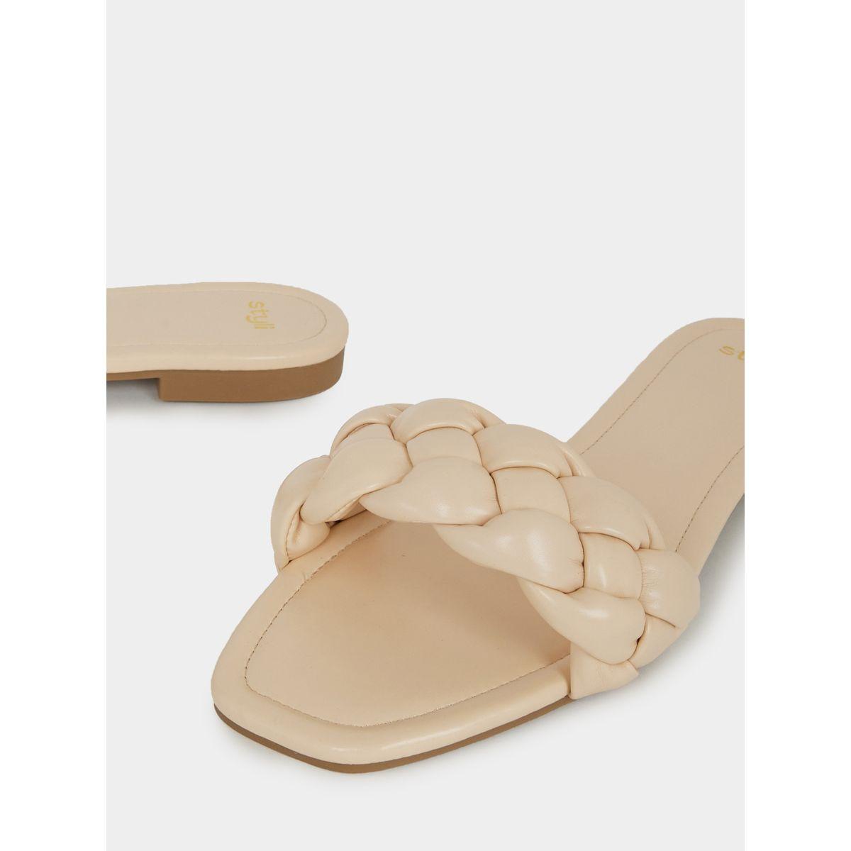 Styli Braided Design Flat Sandals-women-shoes-sandals-flats-image-4
