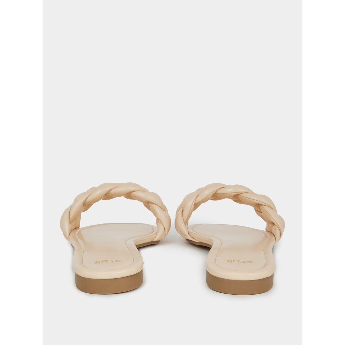 Styli Braided Design Flat Sandals-women-shoes-sandals-flats-image-5