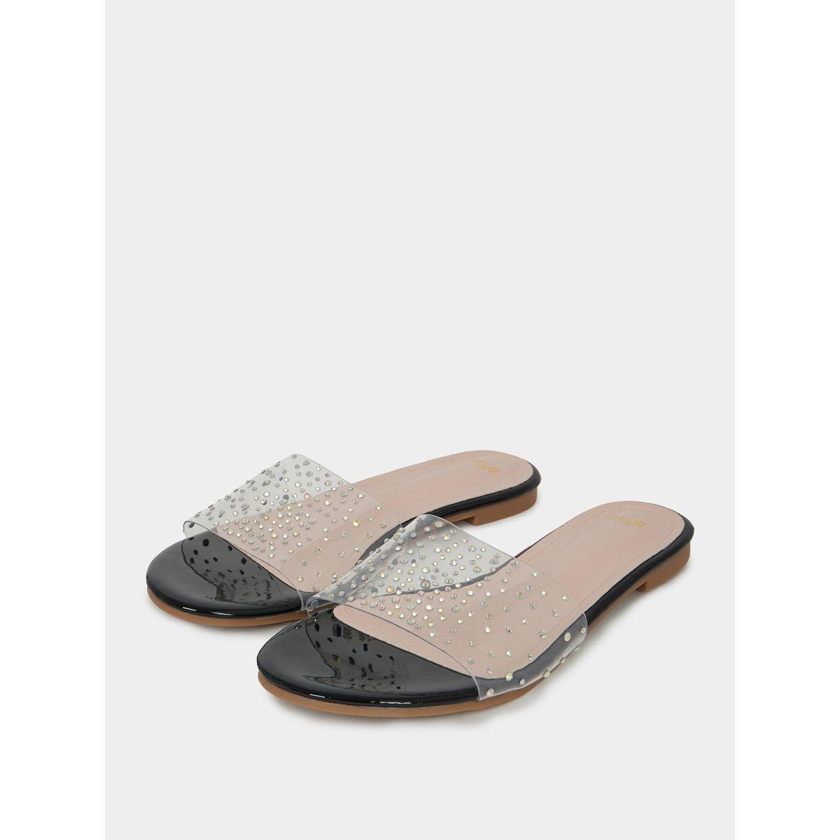 Styli Studded Strap Flat Sandals-women-shoes-sandals-flats-image-2