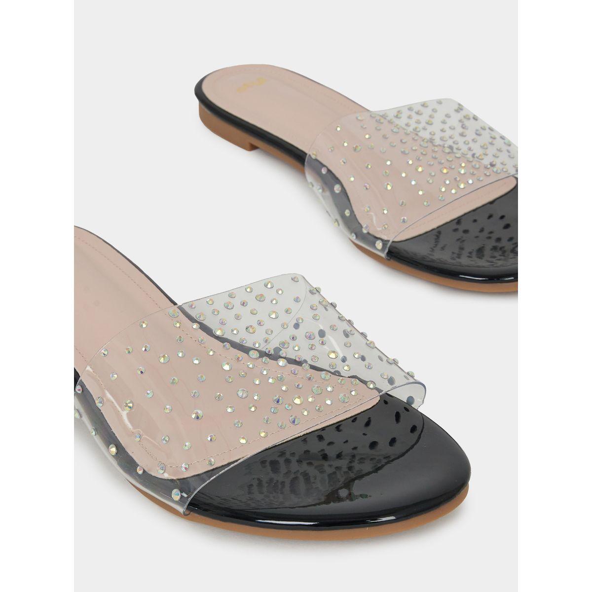 Styli Studded Strap Flat Sandals-women-shoes-sandals-flats-image-3