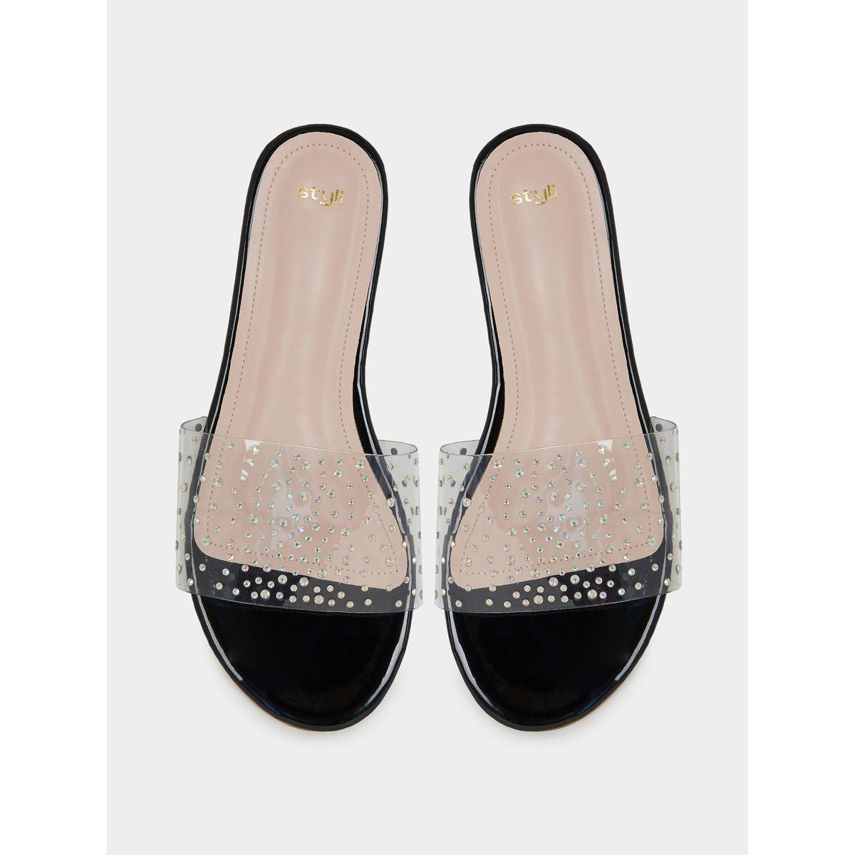 Styli Studded Strap Flat Sandals-women-shoes-sandals-flats-image-5