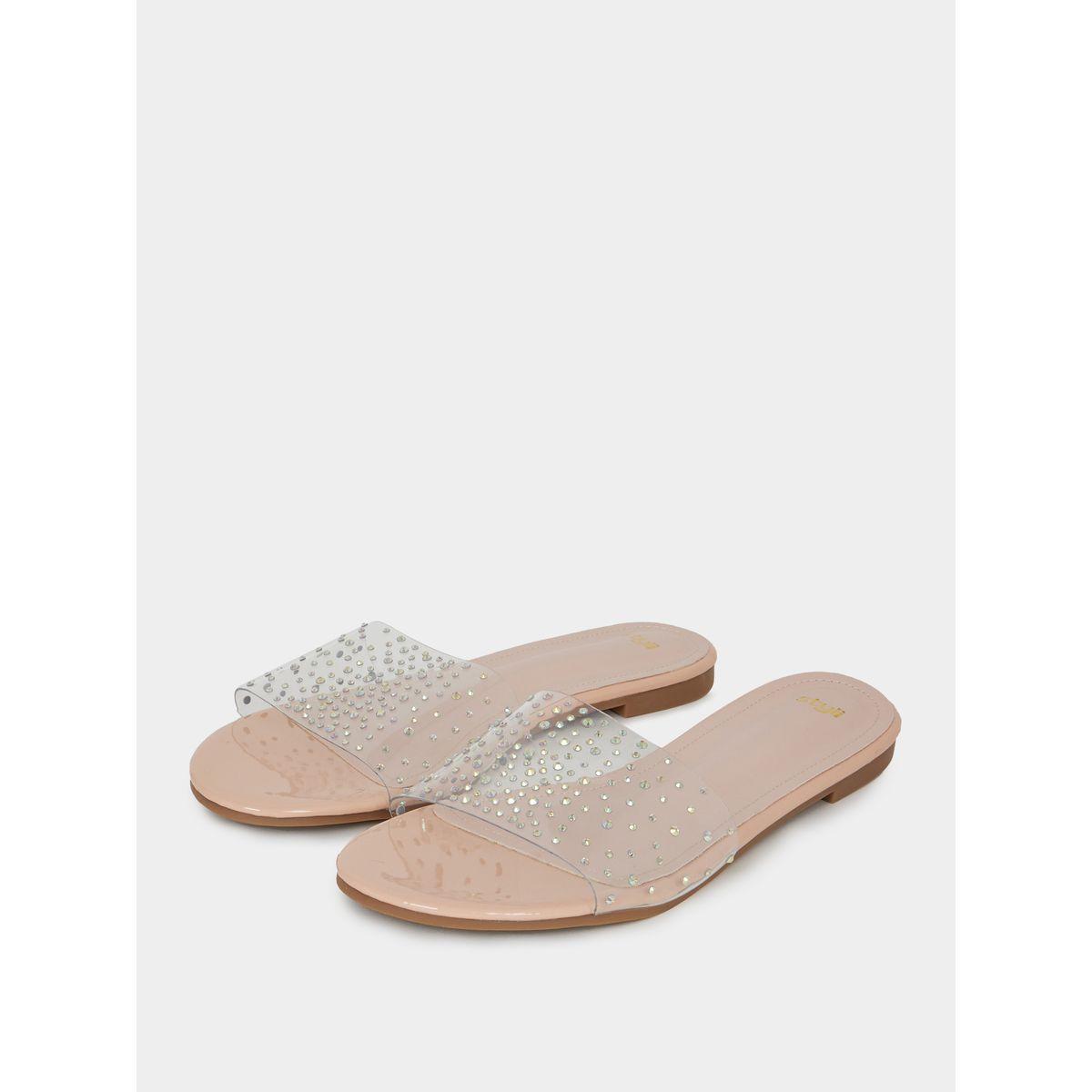 Styli Studded Strap Flat Sandals-women-shoes-sandals-flats-image-2