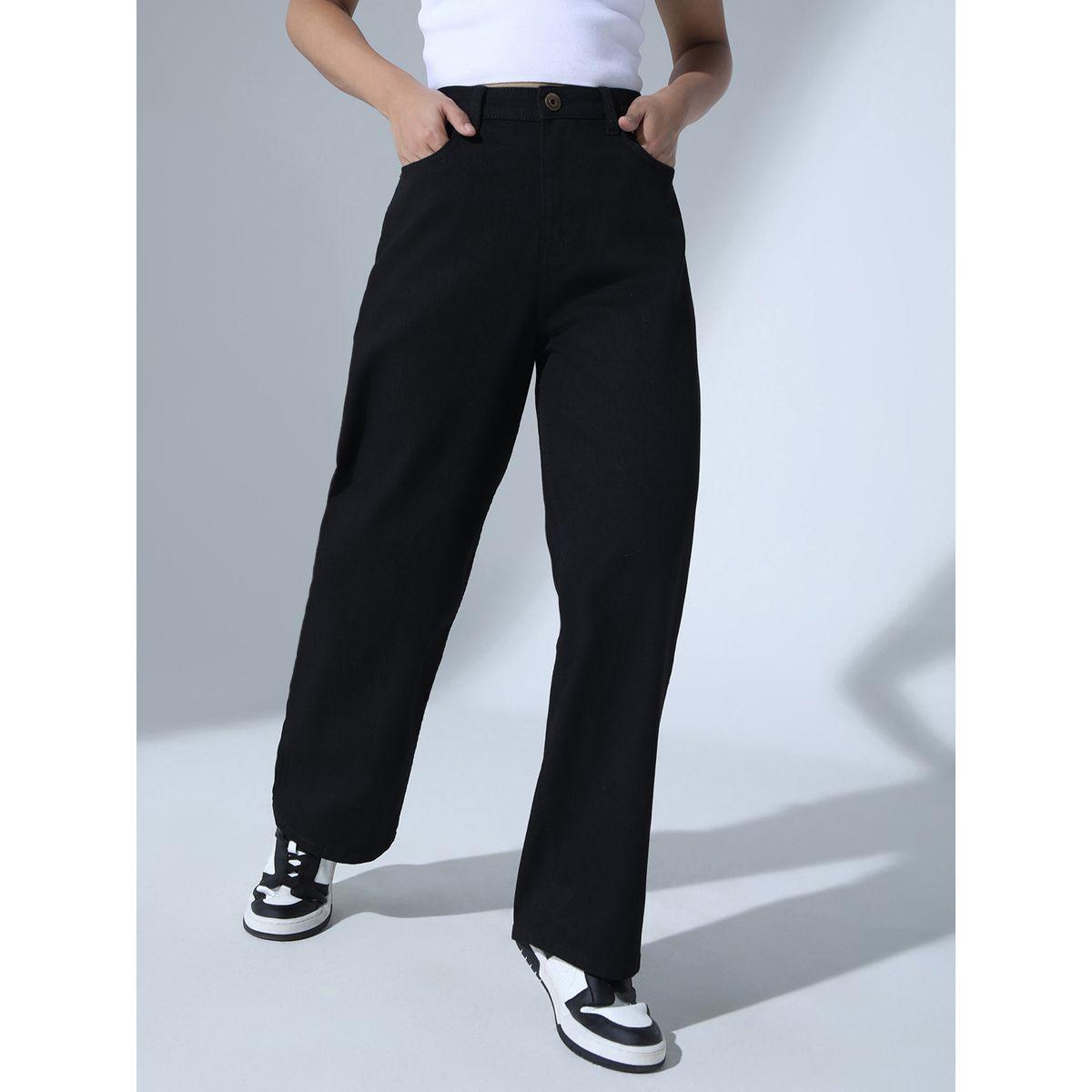 جينز بقصة مريحة ونسيج قابل للتمدد هابر هولم × ستايلي-women-clothing-bottoms-jeans-image-2