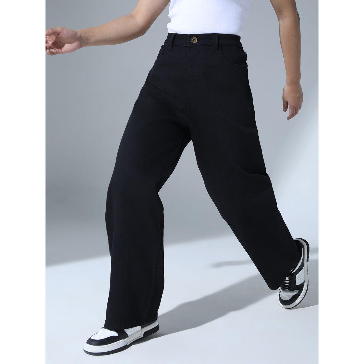 جينز بقصة مريحة ونسيج قابل للتمدد هابر هولم × ستايلي-women-clothing-bottoms-jeans-image-3
