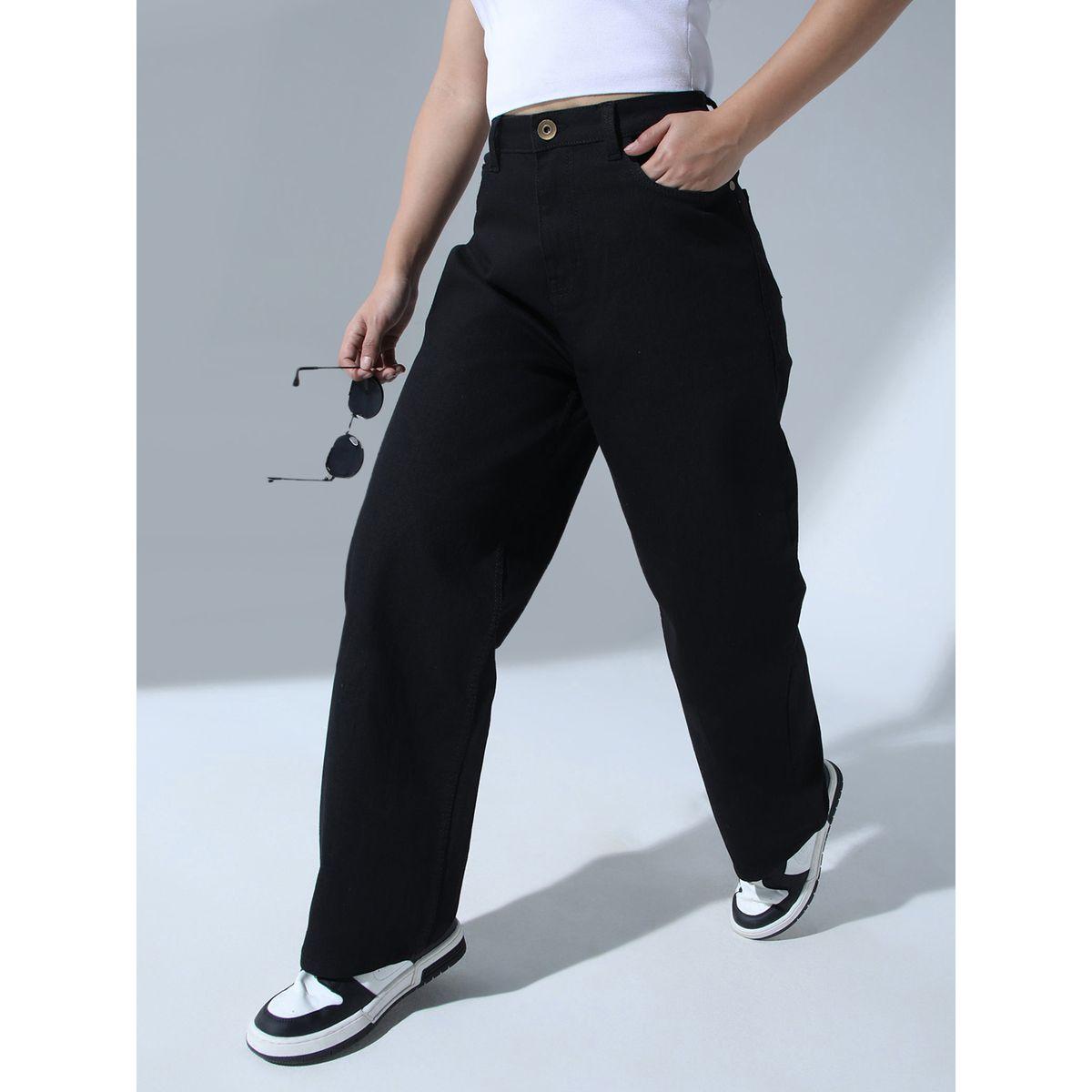 جينز بقصة مريحة ونسيج قابل للتمدد هابر هولم × ستايلي-women-clothing-bottoms-jeans-image-4