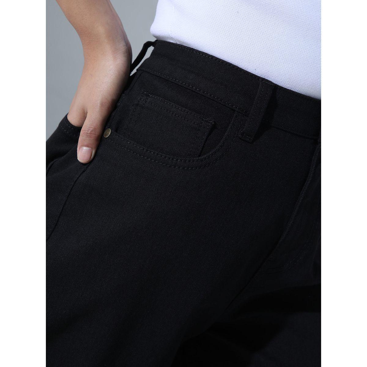 جينز بقصة مريحة ونسيج قابل للتمدد هابر هولم × ستايلي-women-clothing-bottoms-jeans-image-6