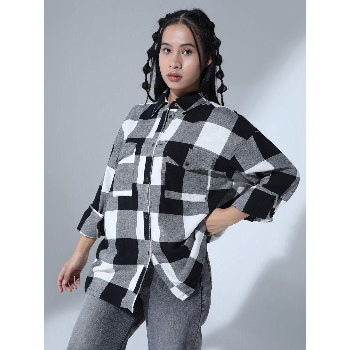 بلوزة واسعة بجيب على الصدر مع اكمام طويلة هابر هولم × ستايلي-women-clothing-shirtsandblouses-shirts-image-1