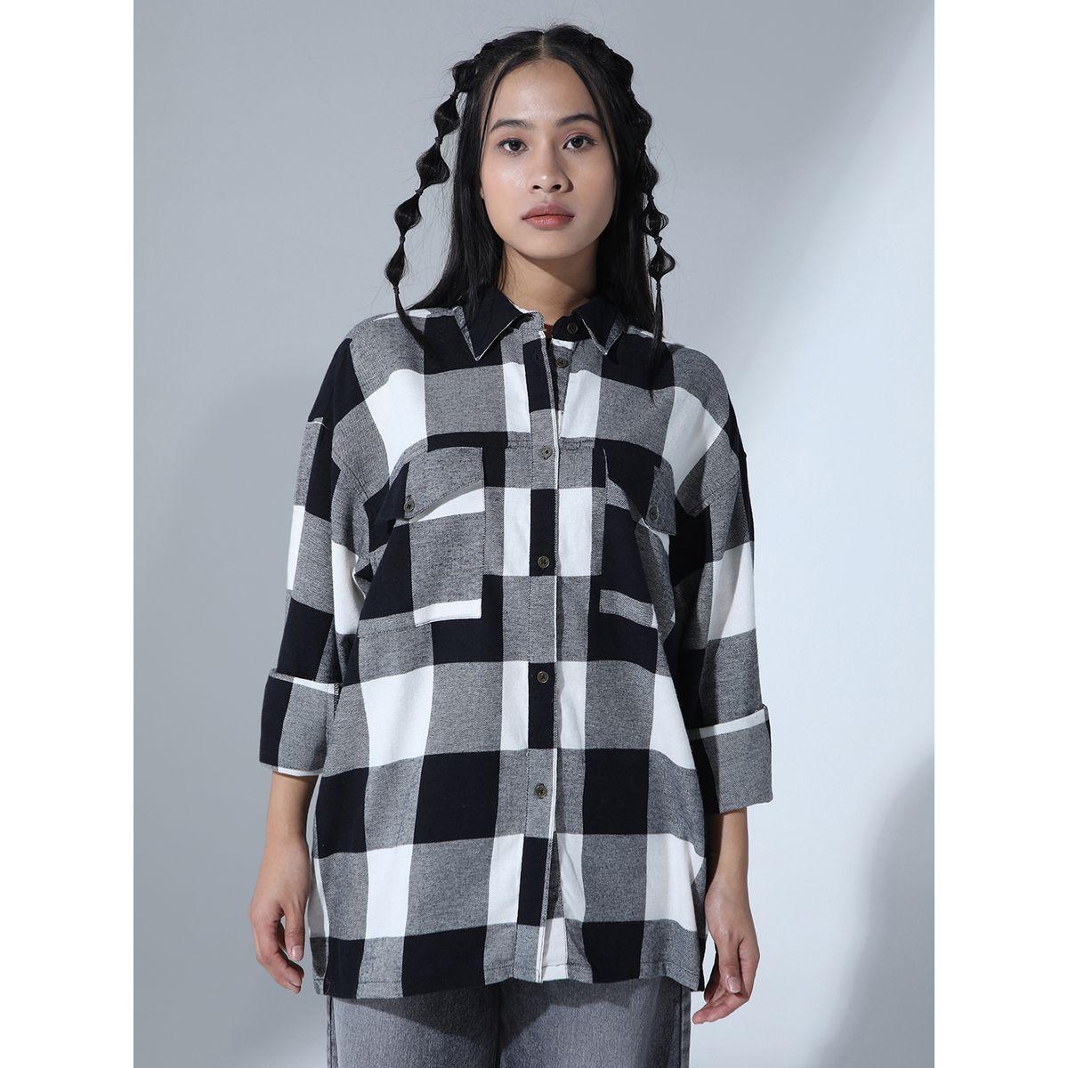 بلوزة واسعة بجيب على الصدر مع اكمام طويلة هابر هولم × ستايلي-women-clothing-shirtsandblouses-shirts-image-2