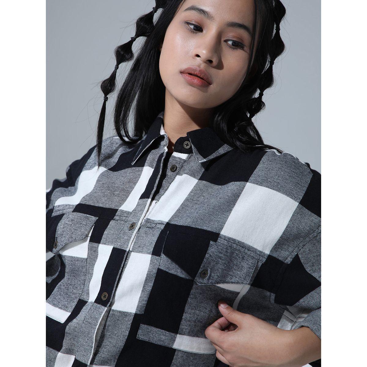 بلوزة واسعة بجيب على الصدر مع اكمام طويلة هابر هولم × ستايلي-women-clothing-shirtsandblouses-shirts-image-5