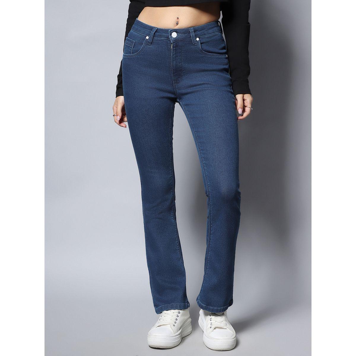 High Star X Styli  High Rise Bootcut Jeans with Pockets-women-clothing-bottoms-jeans-image-2