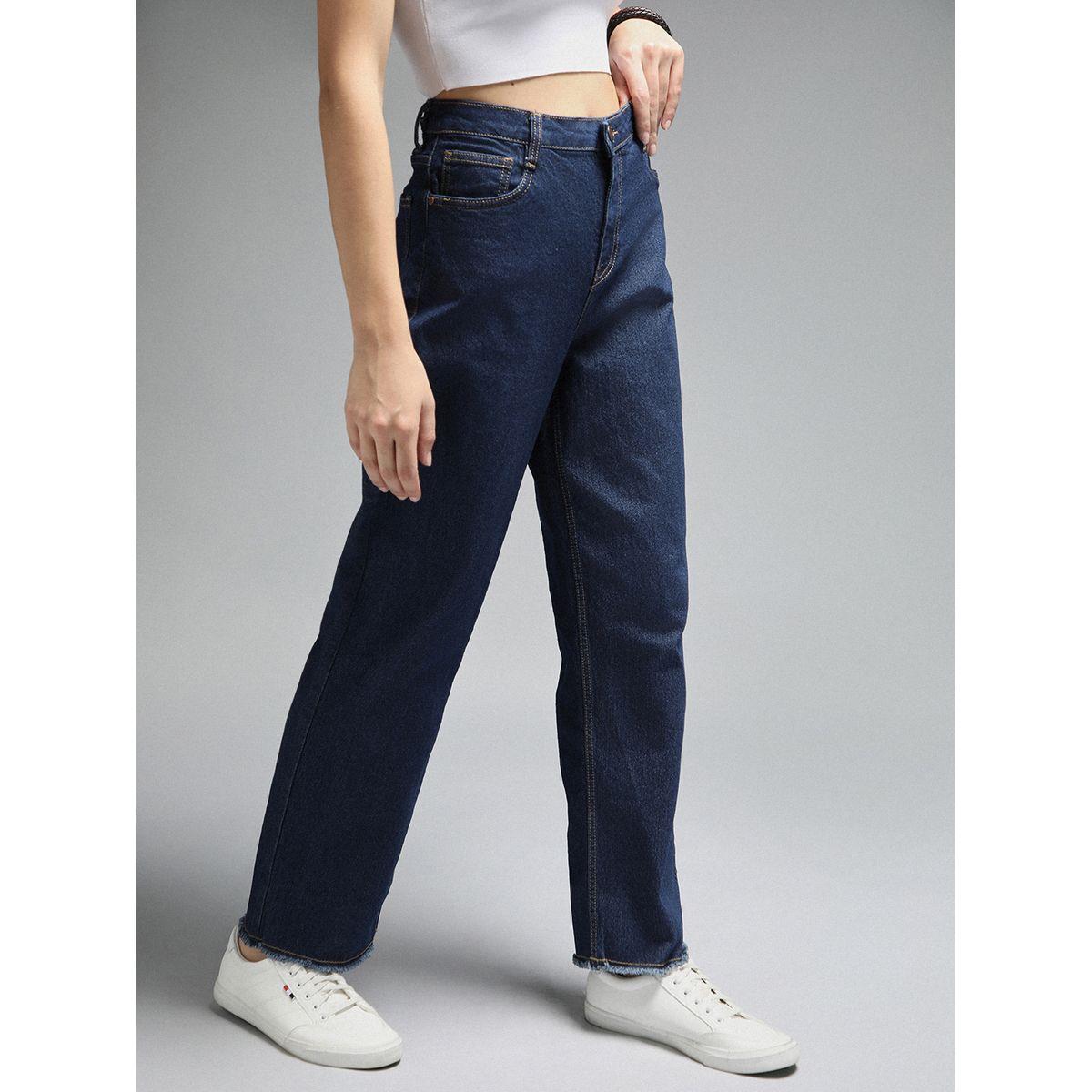 High Star X Styli  High Rise Straight Fit Clean Look Stretchable Jeans-women-clothing-bottoms-jeans-image-7