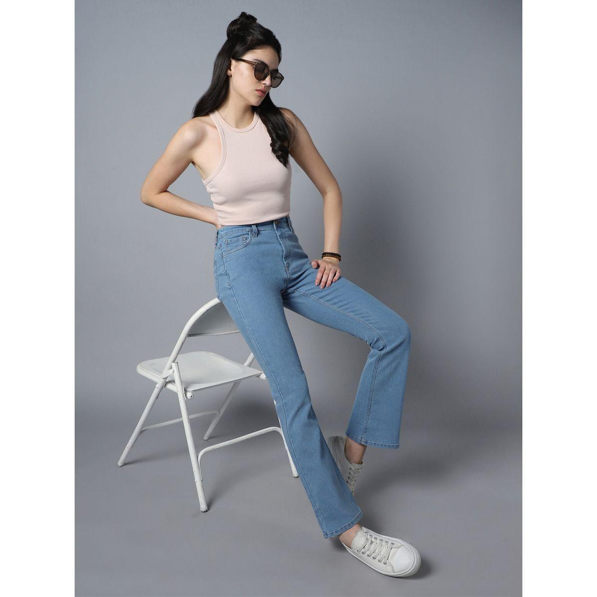 High Star X Styli  High Rise Bootcut Clean Look Stretchable Jeans-women-clothing-bottoms-jeans-image-2