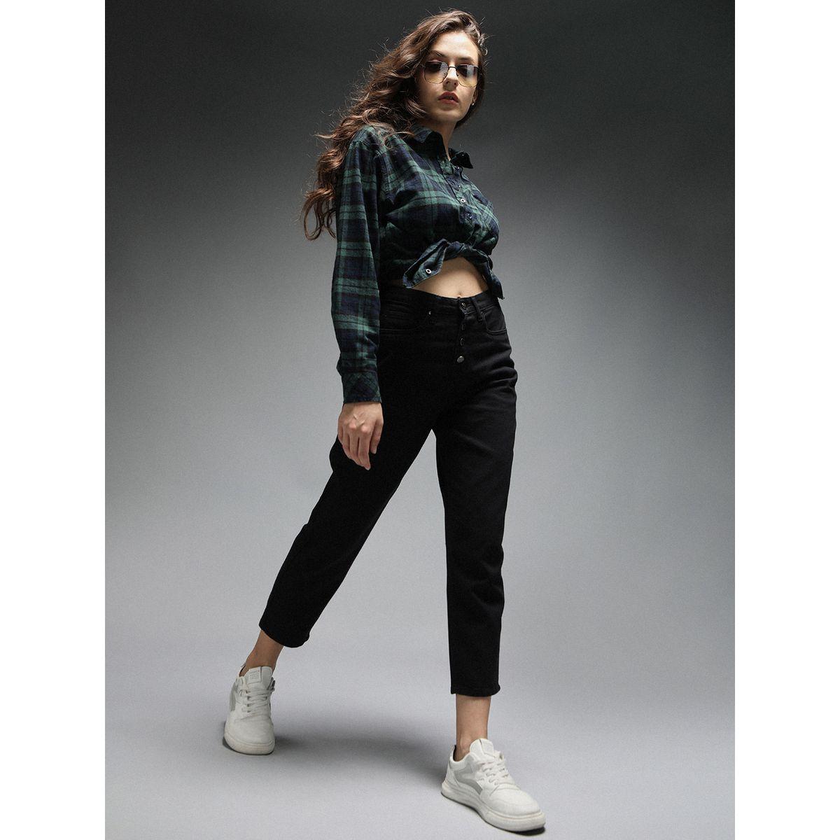 High Star X Styli  High Rise Clean Look Mom Fit Cropped Jeans-women-clothing-bottoms-jeans-image-6