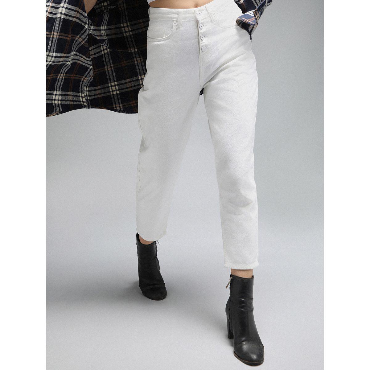 High Star X Styli  High Rise Clean Look Mom Fit Cropped Jeans-women-clothing-bottoms-jeans-image-1
