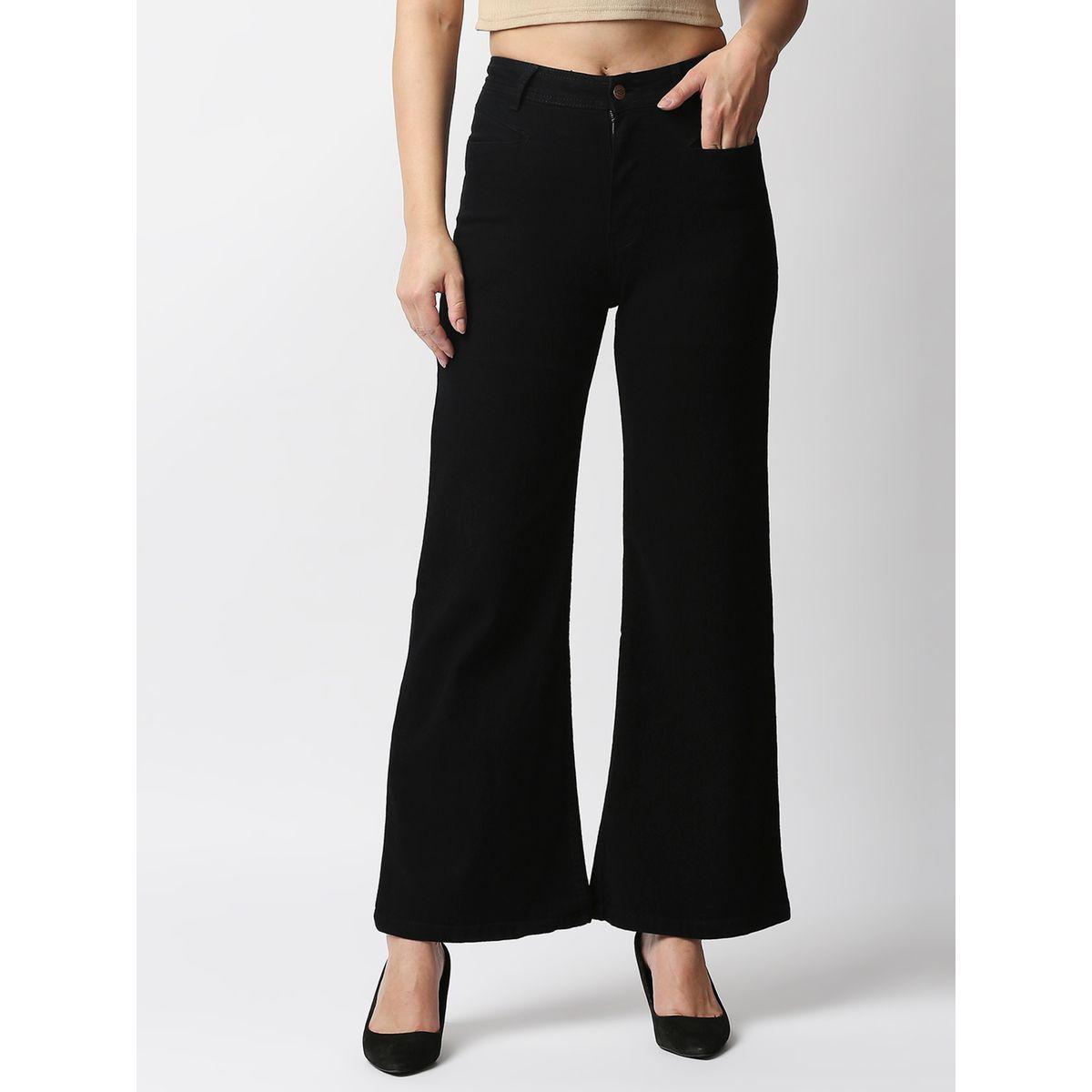 High Star Wide Leg High Rise Stretchable Jeans-women-clothing-bottoms-jeans-image-1