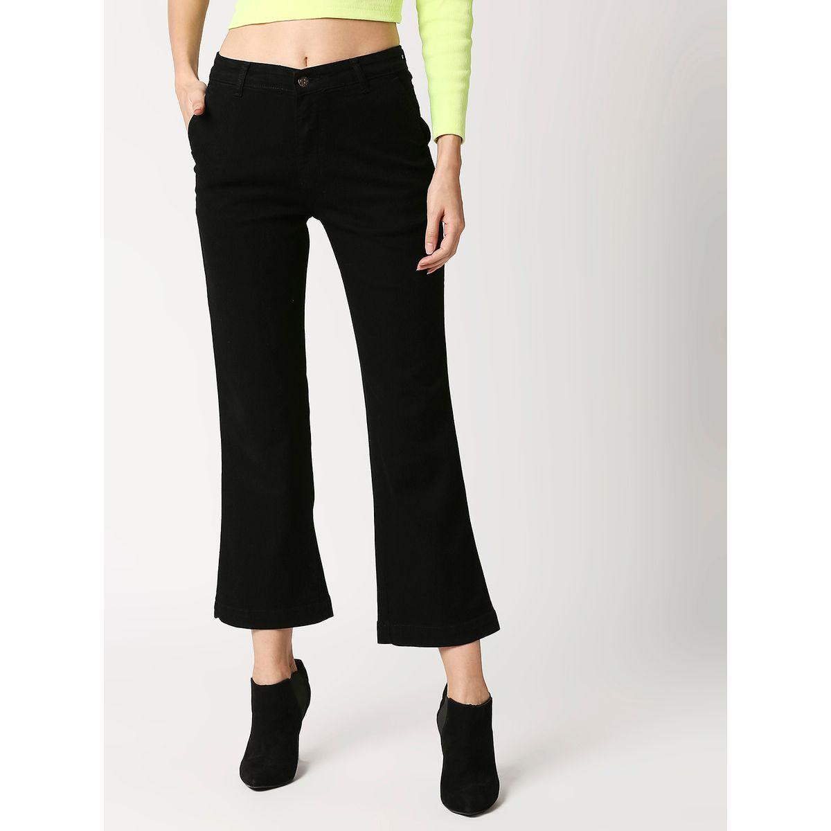 جينز بوت كات بنسيج مطاط وخصر عالي هاي ستار × ستايلي-women-clothing-bottoms-jeans-image-2