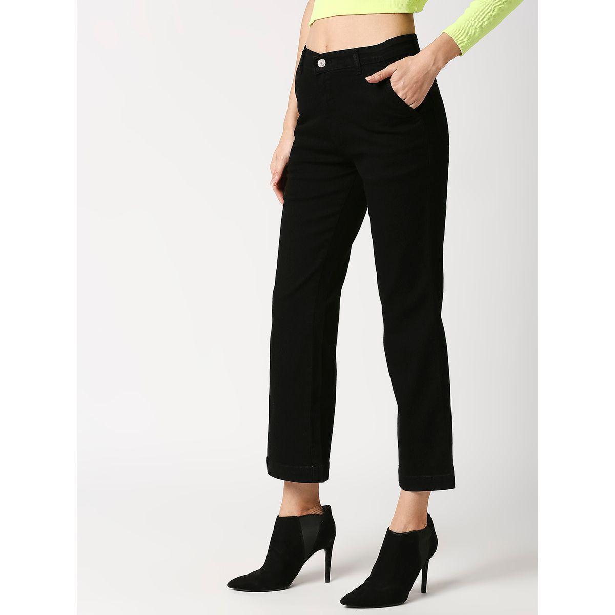 جينز بوت كات بنسيج مطاط وخصر عالي هاي ستار × ستايلي-women-clothing-bottoms-jeans-image-3
