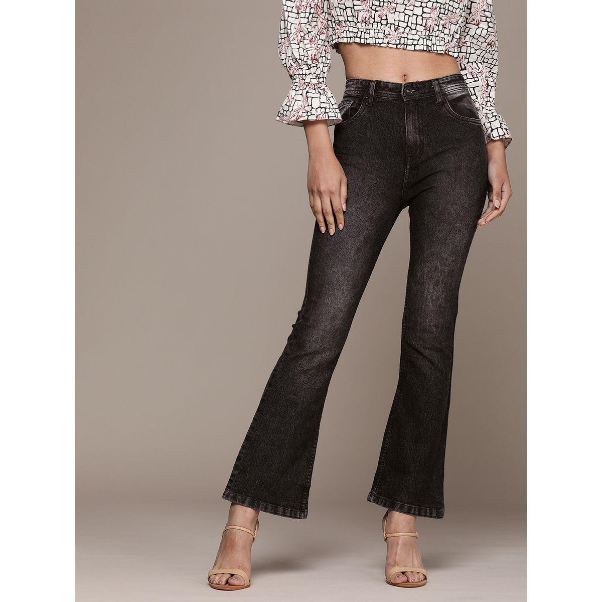 High Star X Styli  High Rise Bootcut Clean Look Stretchable Jeans-women-clothing-bottoms-jeans-image-1