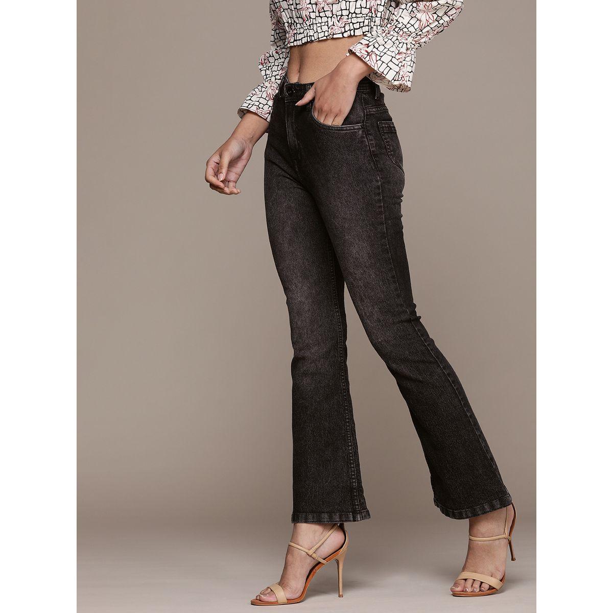 جينز بوت كات بنسيج قابل للتمدد وخصر عالي هاي ستار × ستايلي-women-clothing-bottoms-jeans-image-2