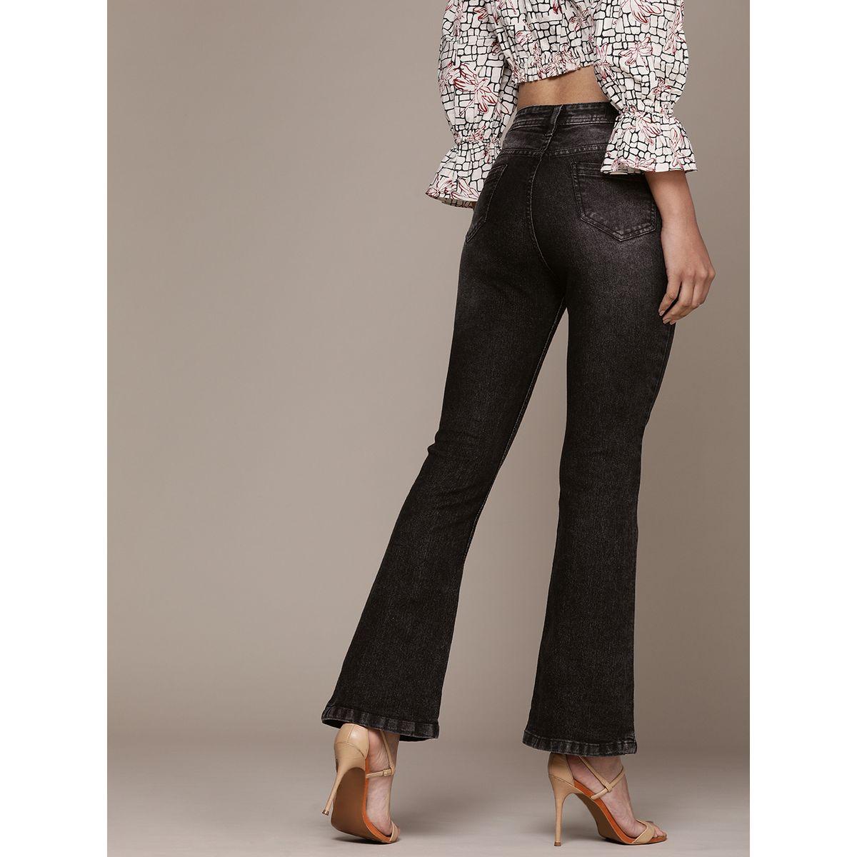 High Star X Styli  High Rise Bootcut Clean Look Stretchable Jeans-women-clothing-bottoms-jeans-image-3