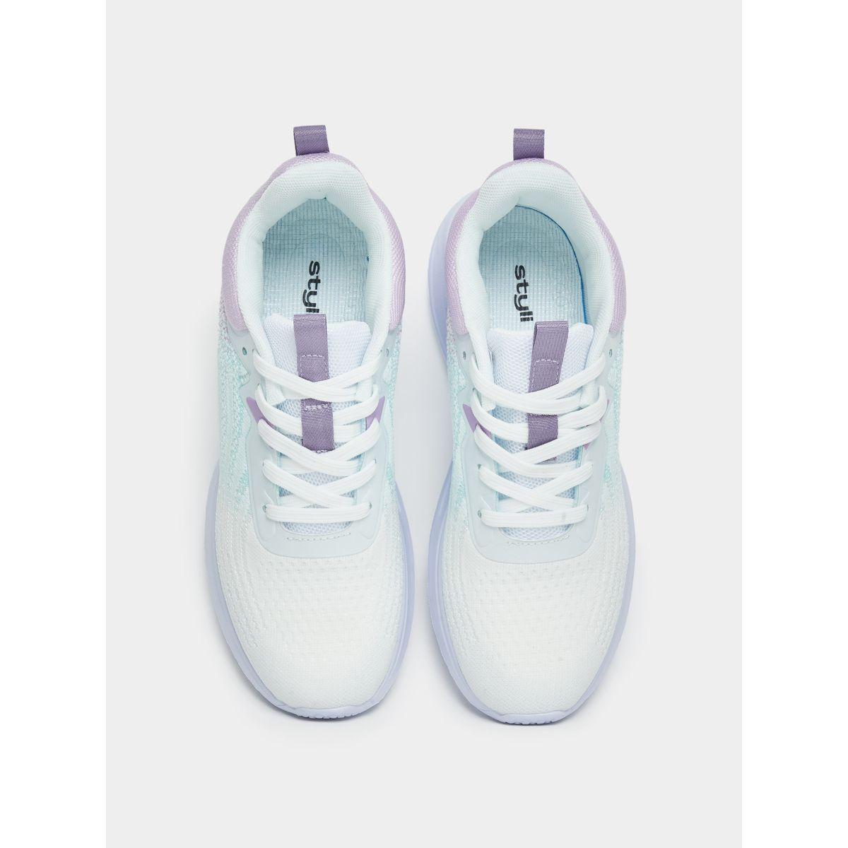 Styli Wave Pattern Lace Up Sports Sneakers-sports-women-shoes-image-5