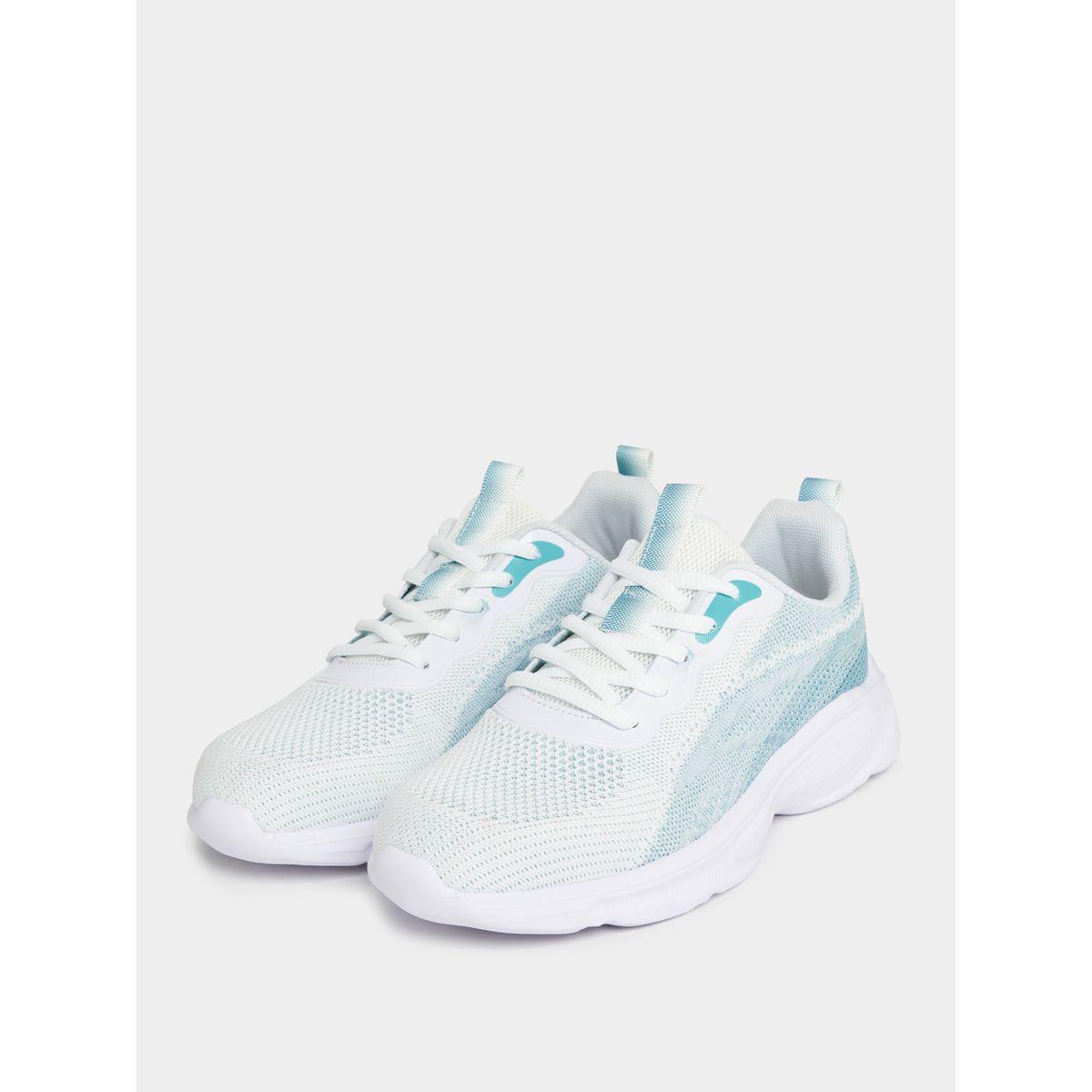 Styli Knitted Mesh Color Block Sports Sneakers-women-shoes-sneakers-image-2