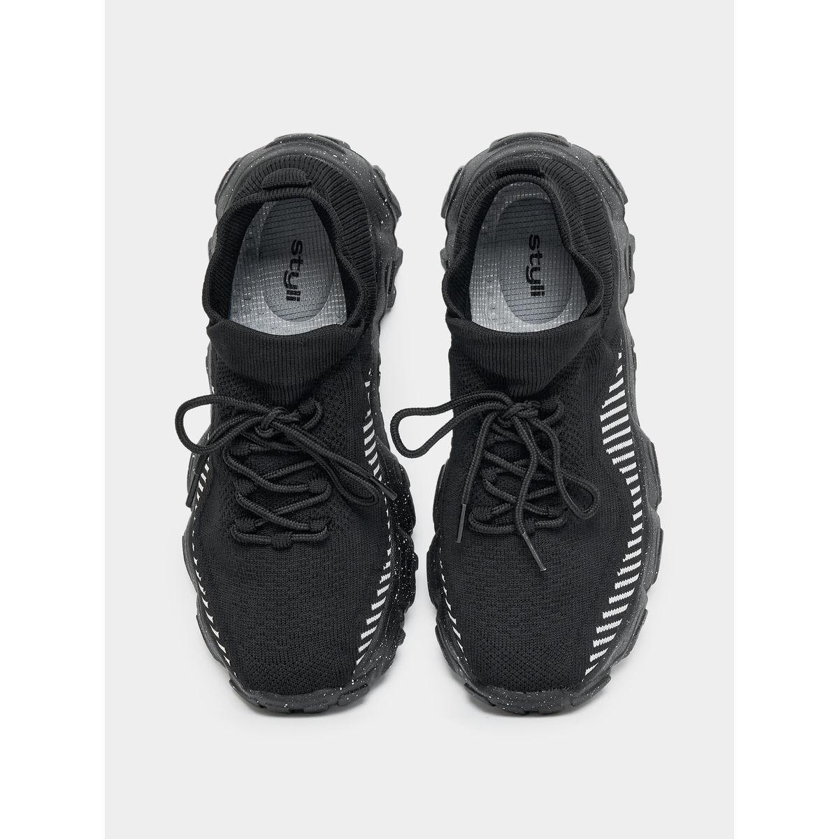 Styli Textured Lace Up Thick Sole Sneakers-women-shoes-sneakers-image-5
