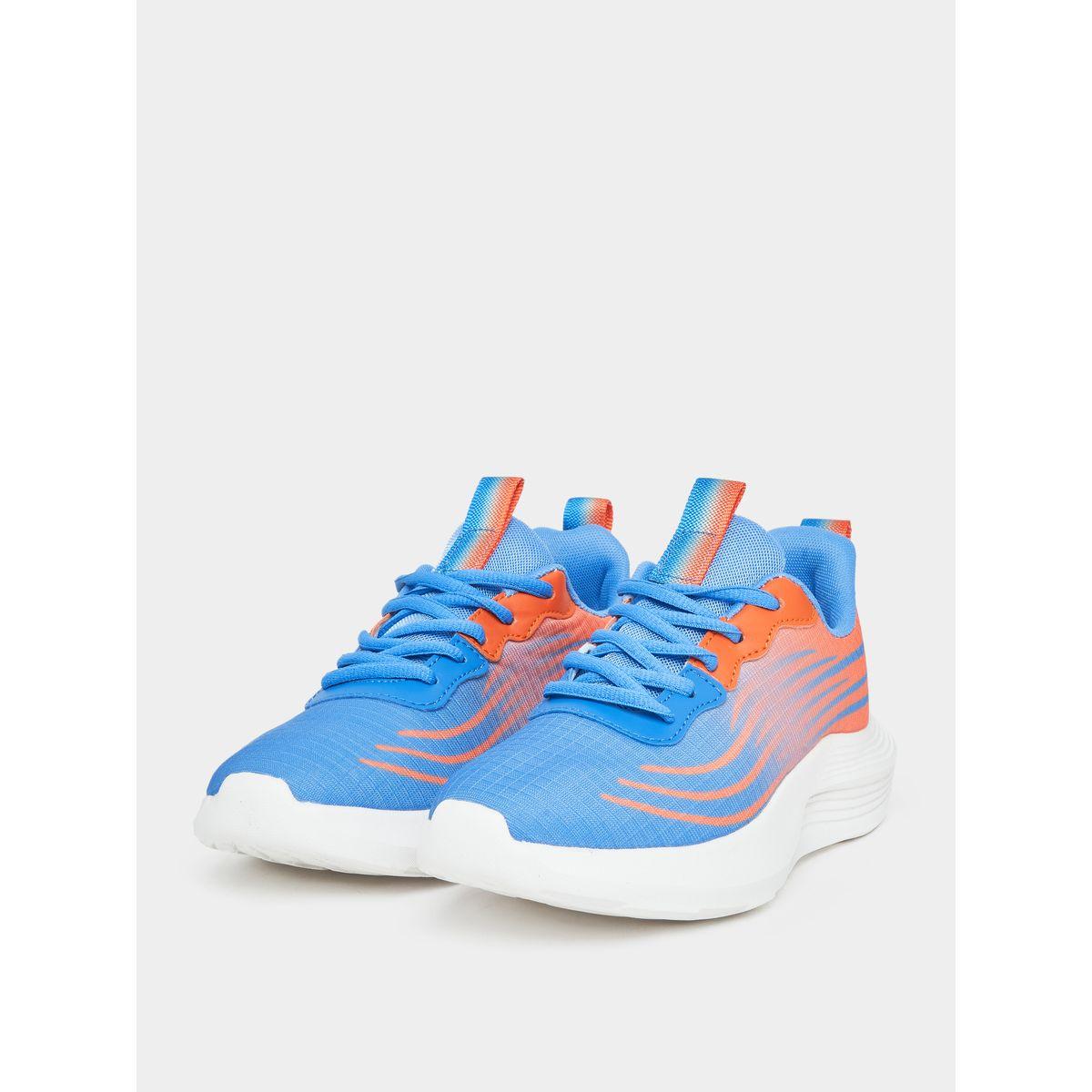 Styli Wave Print Lace-Up Sports Sneakers-women-shoes-sneakers-image-1