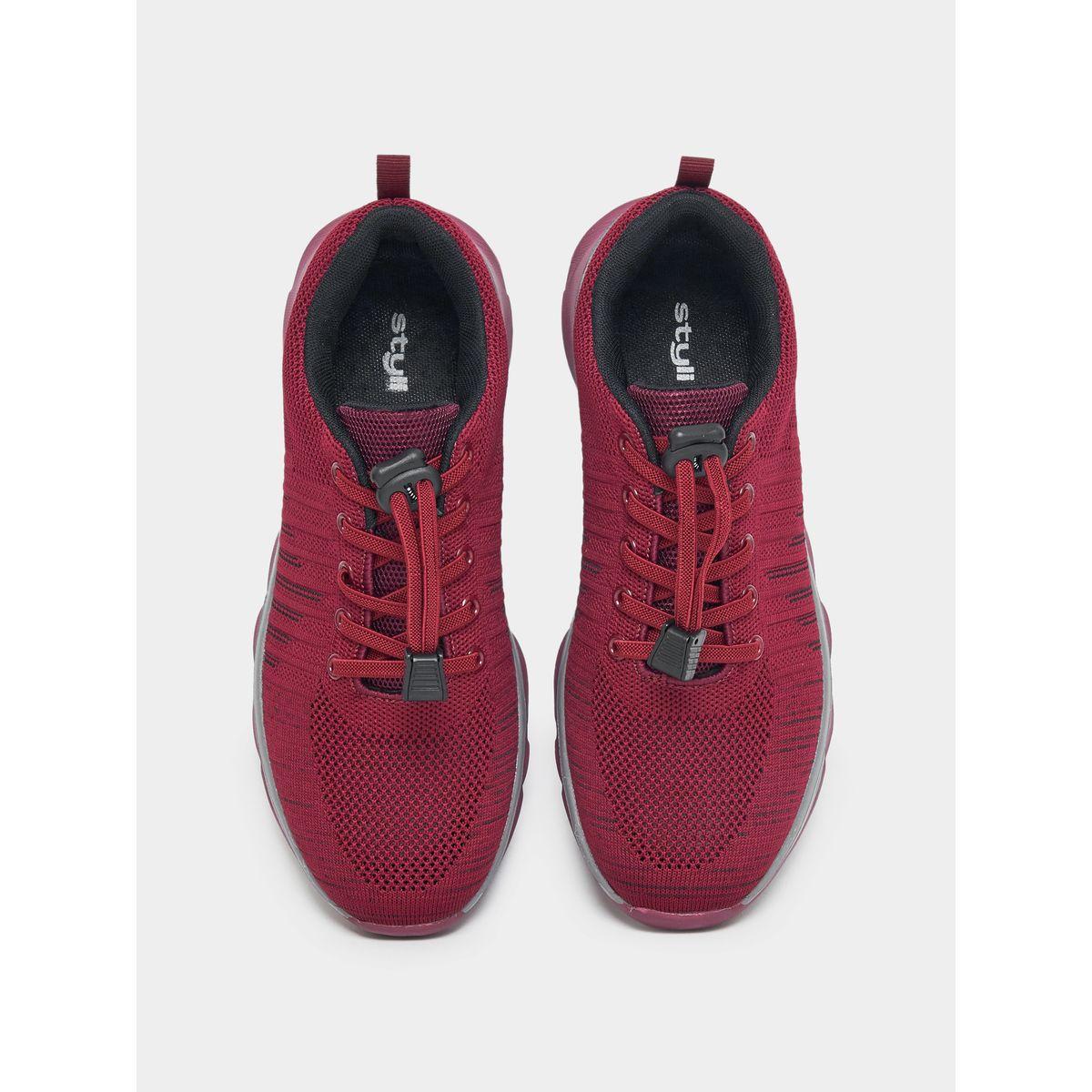 Styli Textured Lace Up Tennis Sneakers-women-shoes-sneakers-image-5