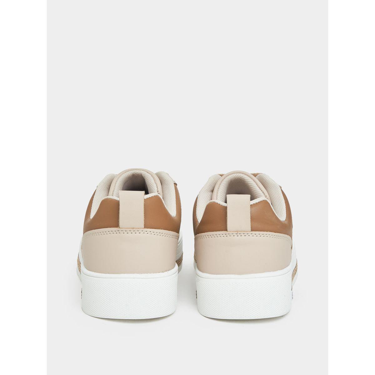 Styli Color Block Platform Heel Lace-Up Shoes-women-shoes-sneakers-image-3
