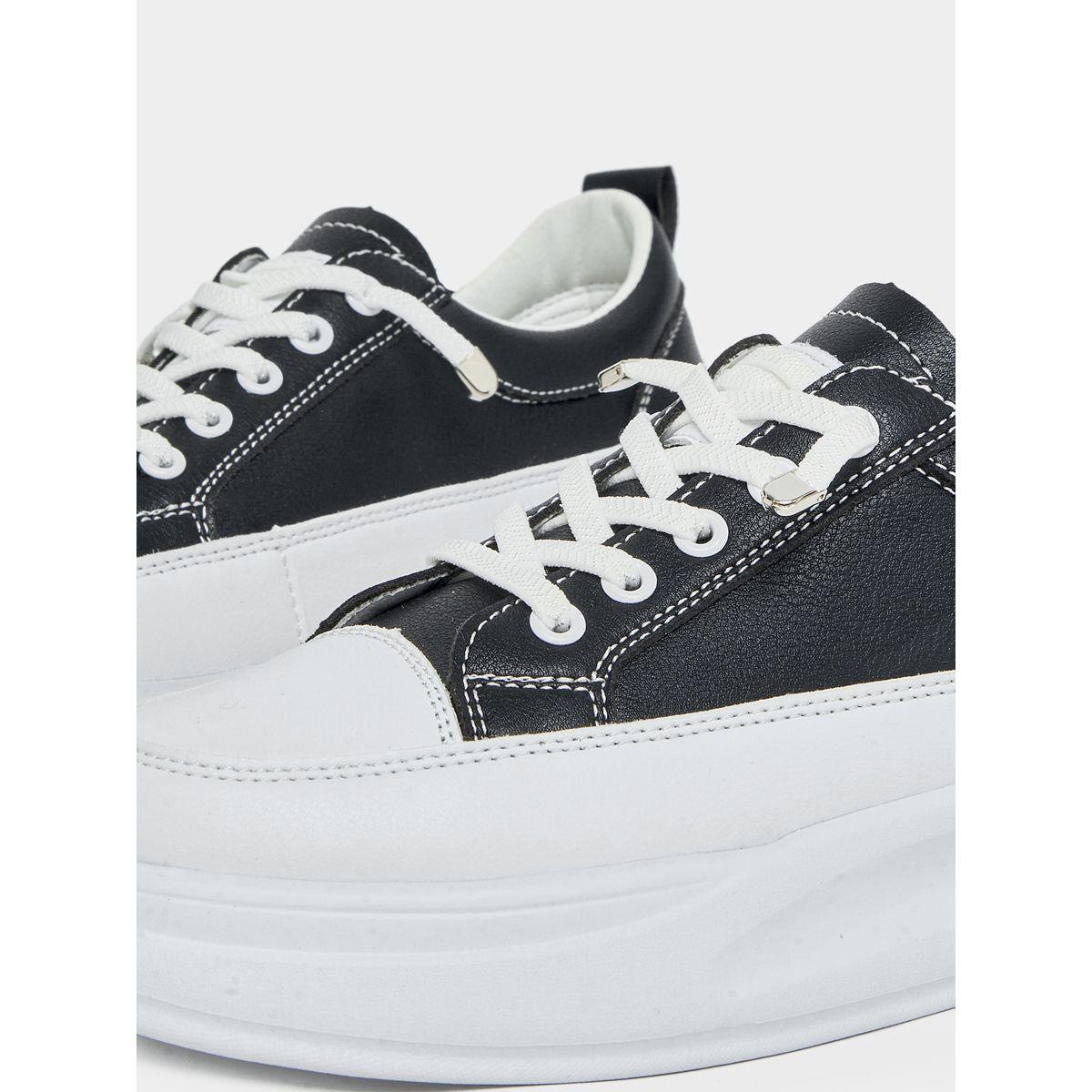 Styli Platform Heel Lace-Up Skater Shoes-women-shoes-sneakers-image-4