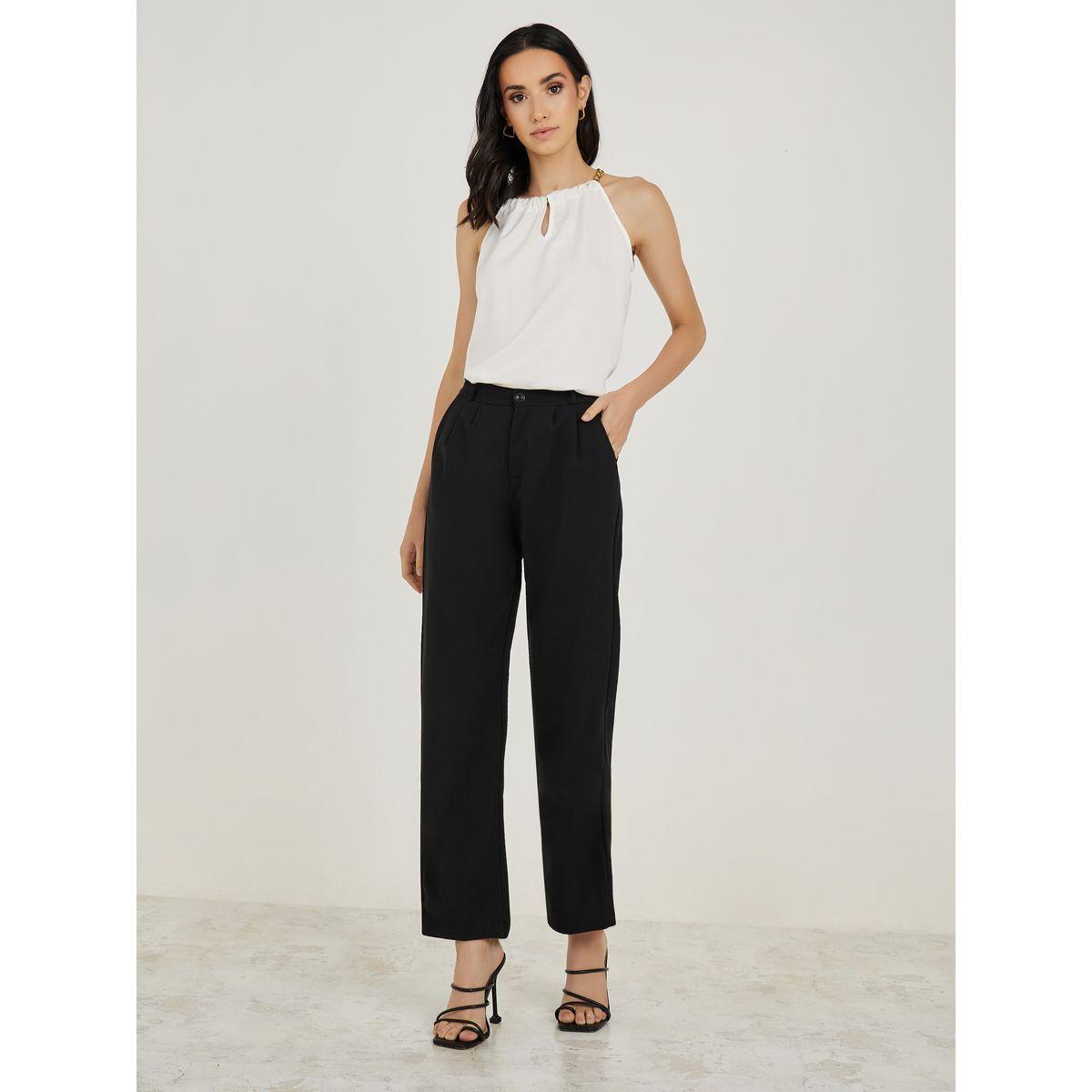 Styli Mid Rise Basic Straight Leg Pants-women-clothing-bottoms-trousers-image-2