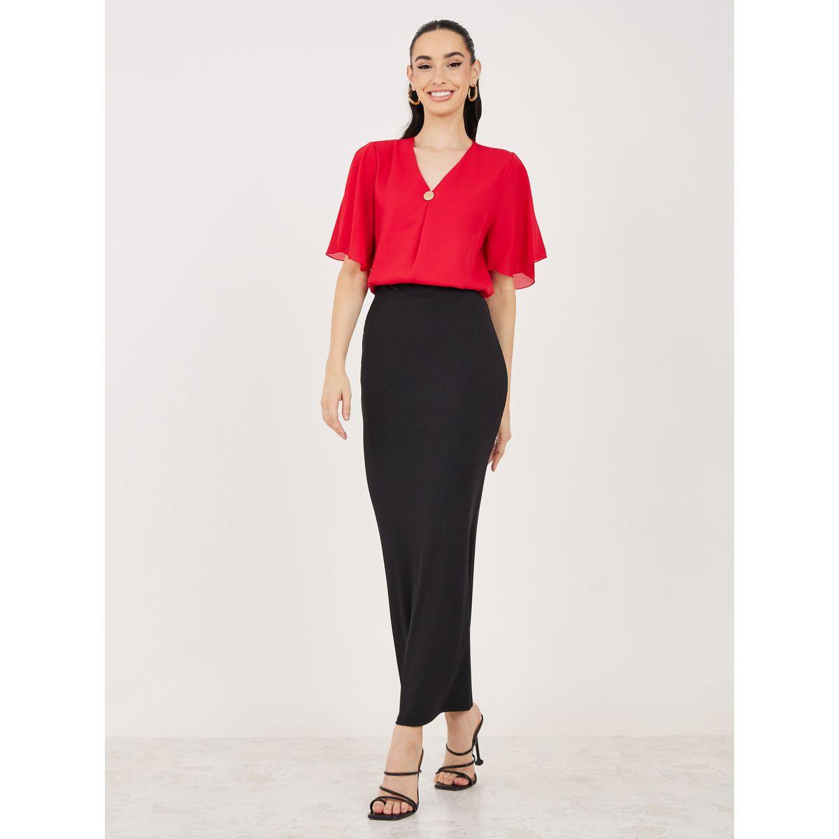 بلوزة سادة مع ازرار غلق-women-clothing-shirtsandblouses-blouses-image-3