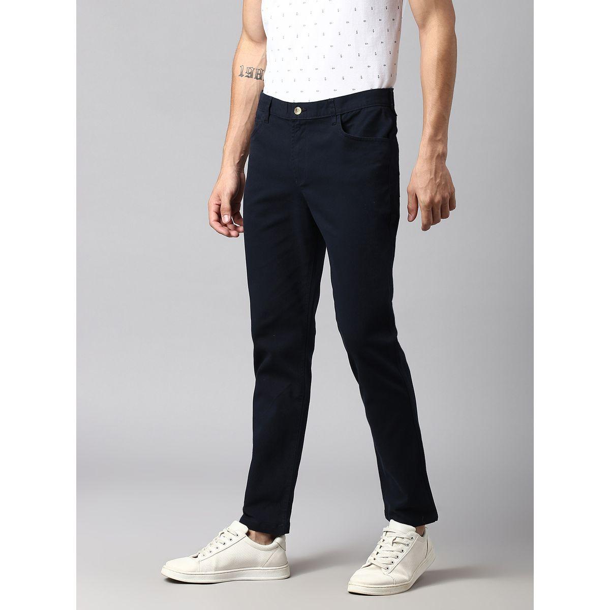 بنطال كاجوال بقصة سليم فت مع جيوب دينيس لينجو × ستايلي-men-clothing-bottoms-trousersandchinos-trousers-image-1