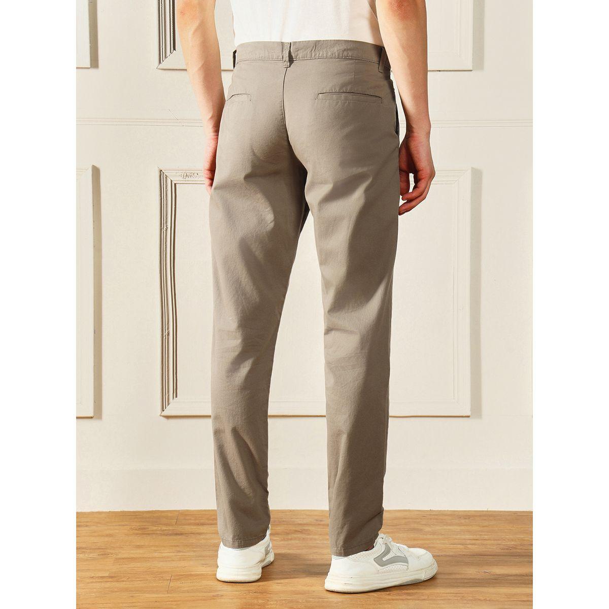 بنطال تشينو بقصة سليم فت دينيس لينجو × ستايلي-men-clothing-bottoms-trousersandchinos-chinos-image-2