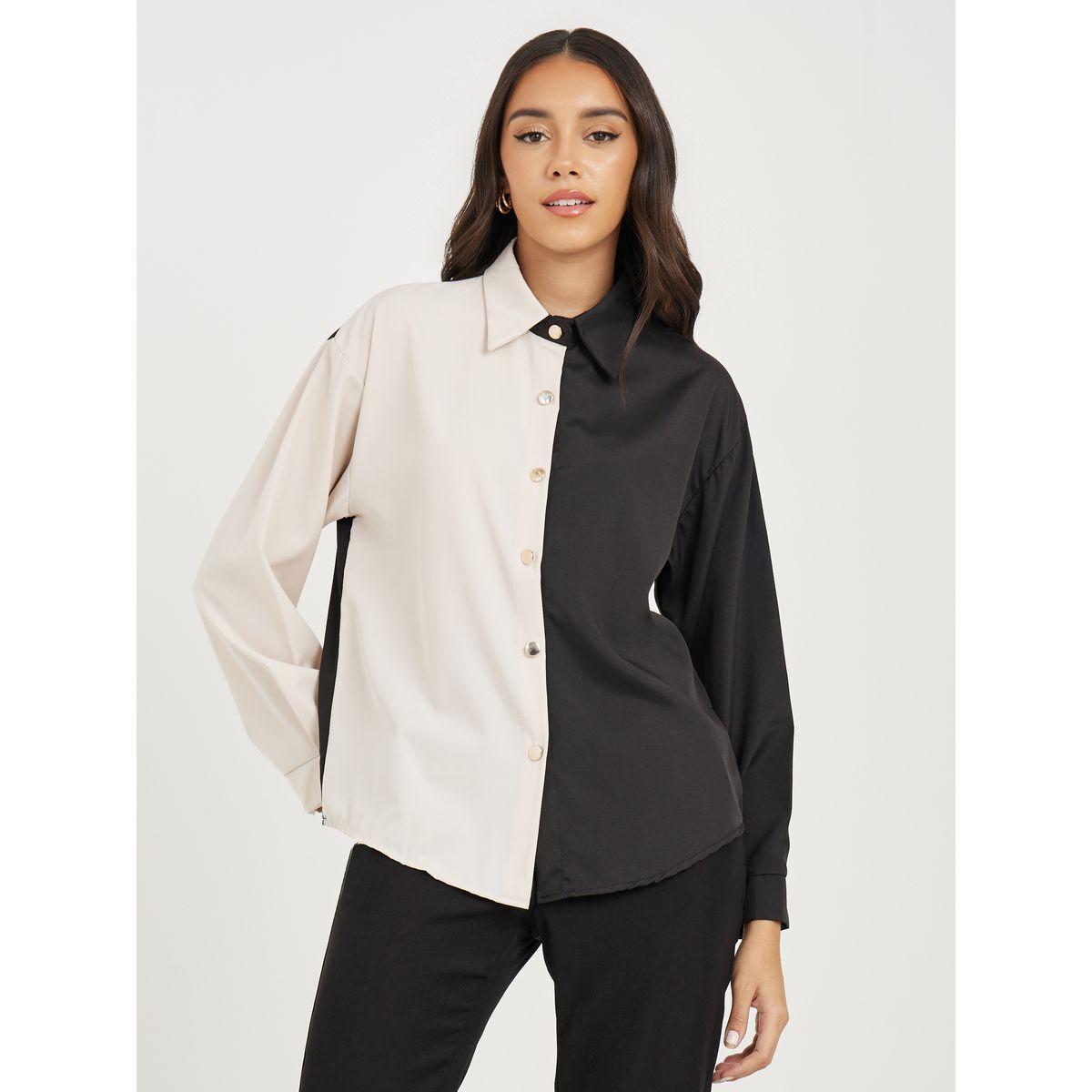 Styli Colorblock Oversized Shirt-women-clothing-shirtsandblouses-shirts-image-2