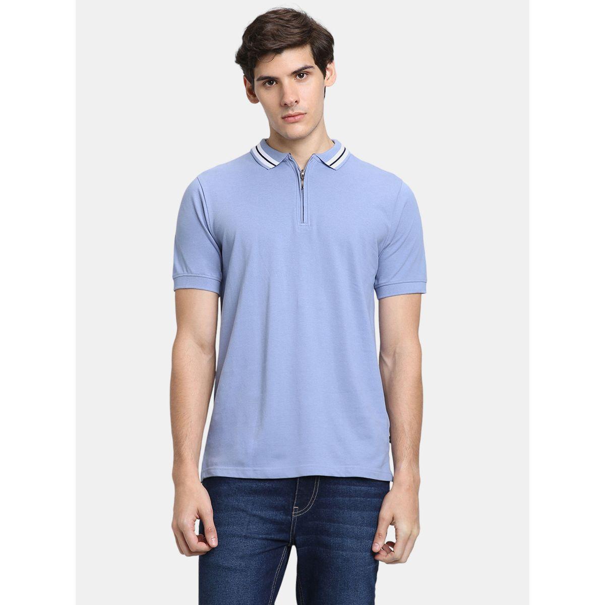 تيشيرت بياقة بولو مع اكمام قصيرة دينيس لينجو × ستايلي-men-clothing-tshirtsandpolos-tshirts-image-1