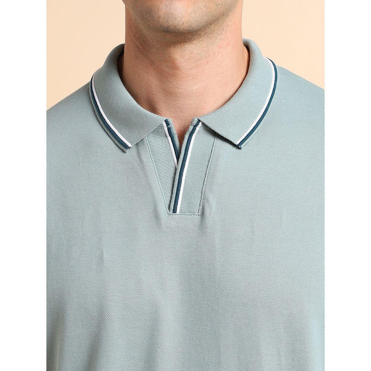 تيشيرت بولو سادة باكمام قصيرة دينيس لينجو × ستايلي-men-clothing-tshirtsandpolos-polos-image-2