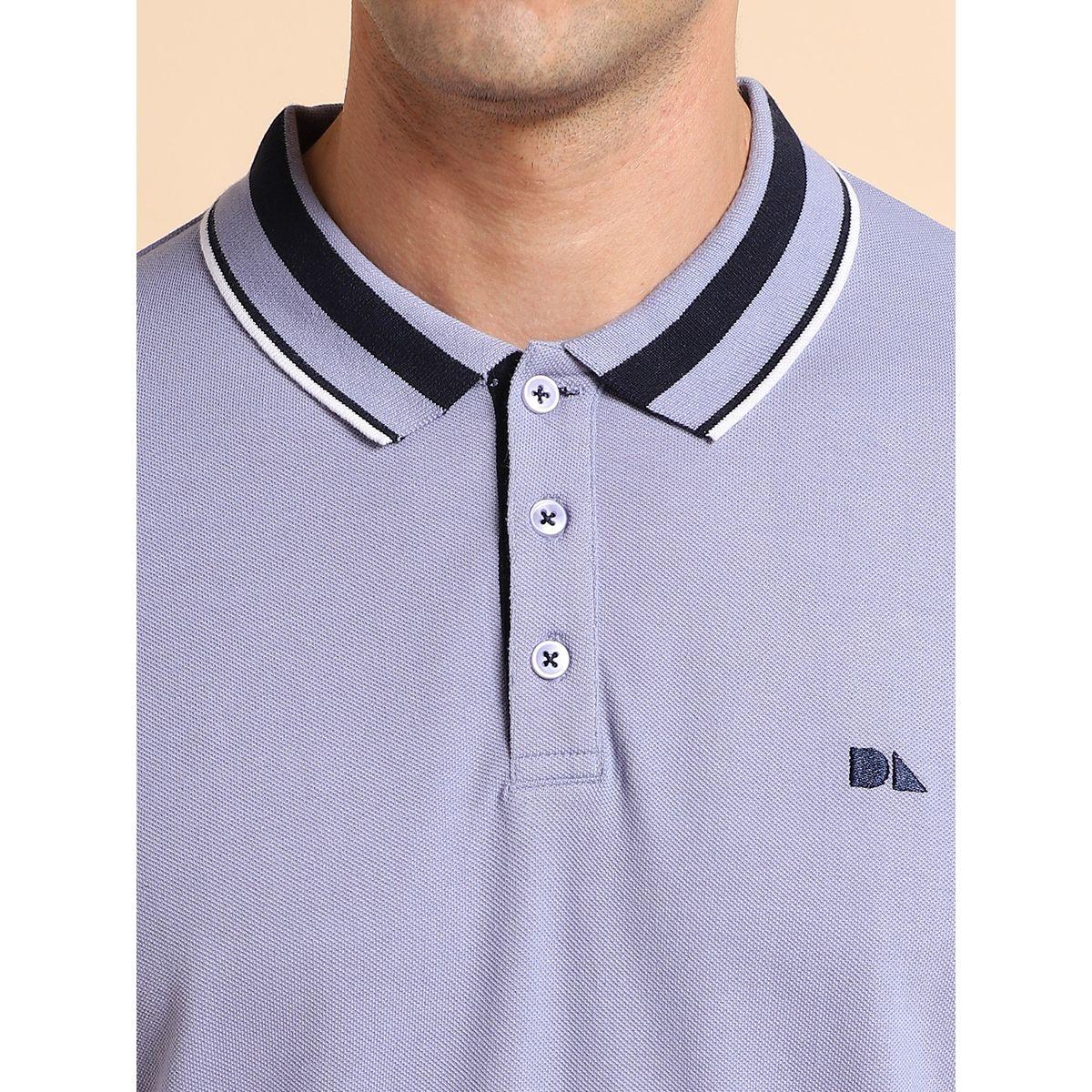 تيشيرت بولو بقصة سليم فت دينيس لينجو × ستايلي-men-clothing-tshirtsandpolos-polos-image-2