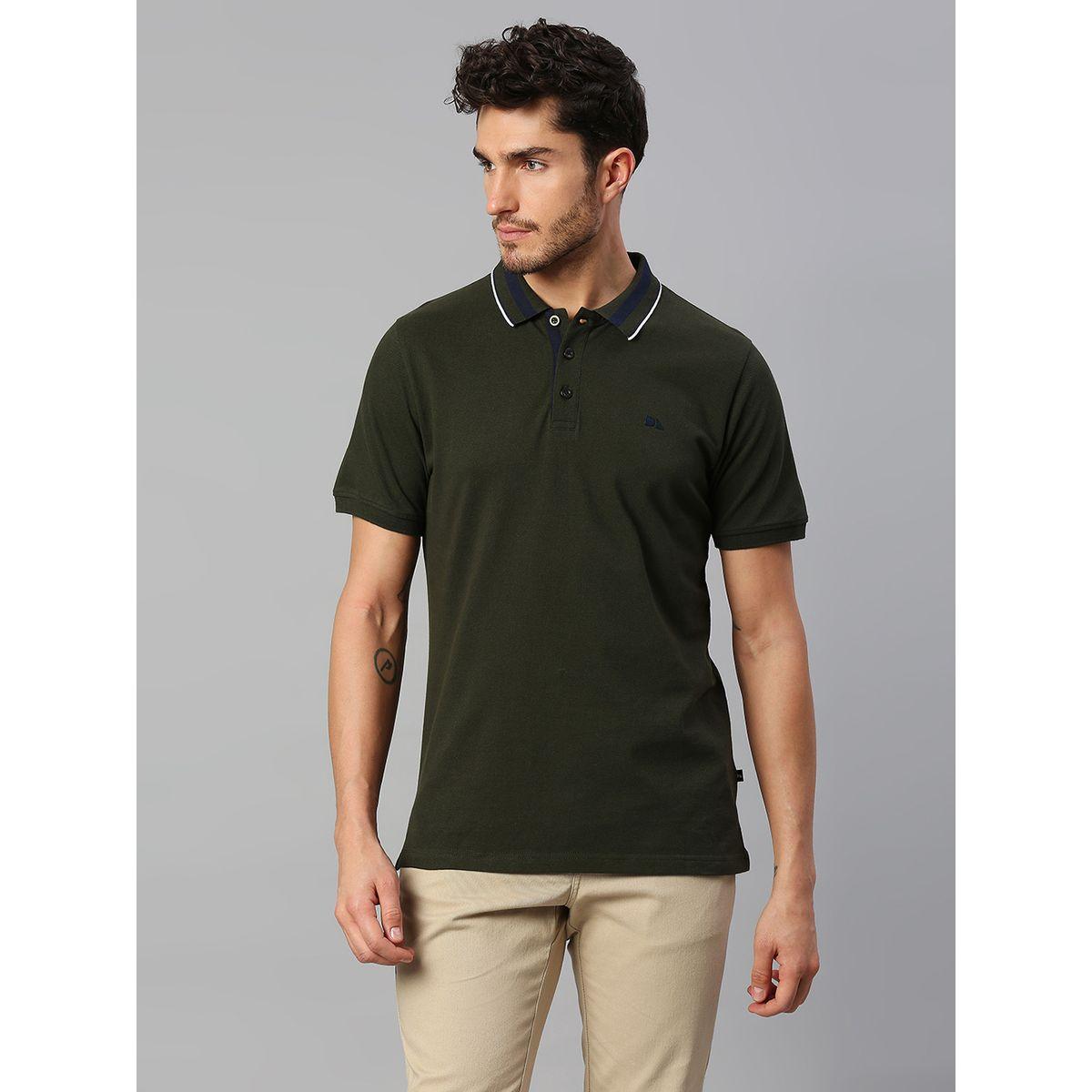 تيشيرت بولو بقصة سليم فت واكمام قصيرة دينيس لينجو × ستايلي-men-clothing-tshirtsandpolos-polos-image-1