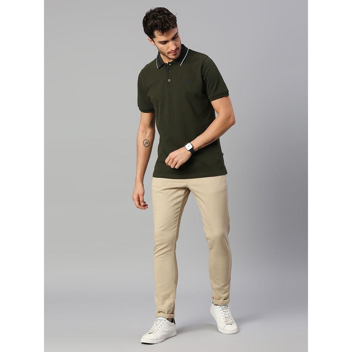تيشيرت بولو بقصة سليم فت واكمام قصيرة دينيس لينجو × ستايلي-men-clothing-tshirtsandpolos-polos-image-4