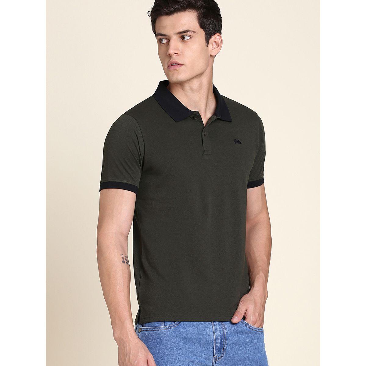 تيشيرت بولو بقصة سليم فت واكمام قصيرة دينيس لينجو × ستايلي-men-clothing-tshirtsandpolos-polos-image-1