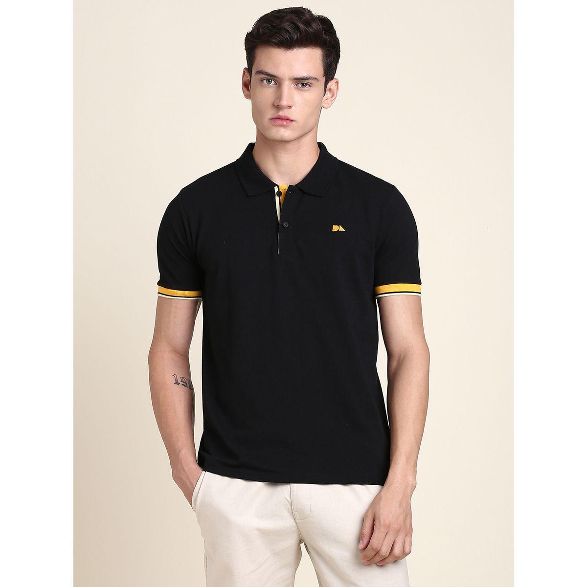 تيشيرت بولو بقصة سليم فت دينيس لينجو × ستايلي-men-clothing-tshirtsandpolos-polos-image-1