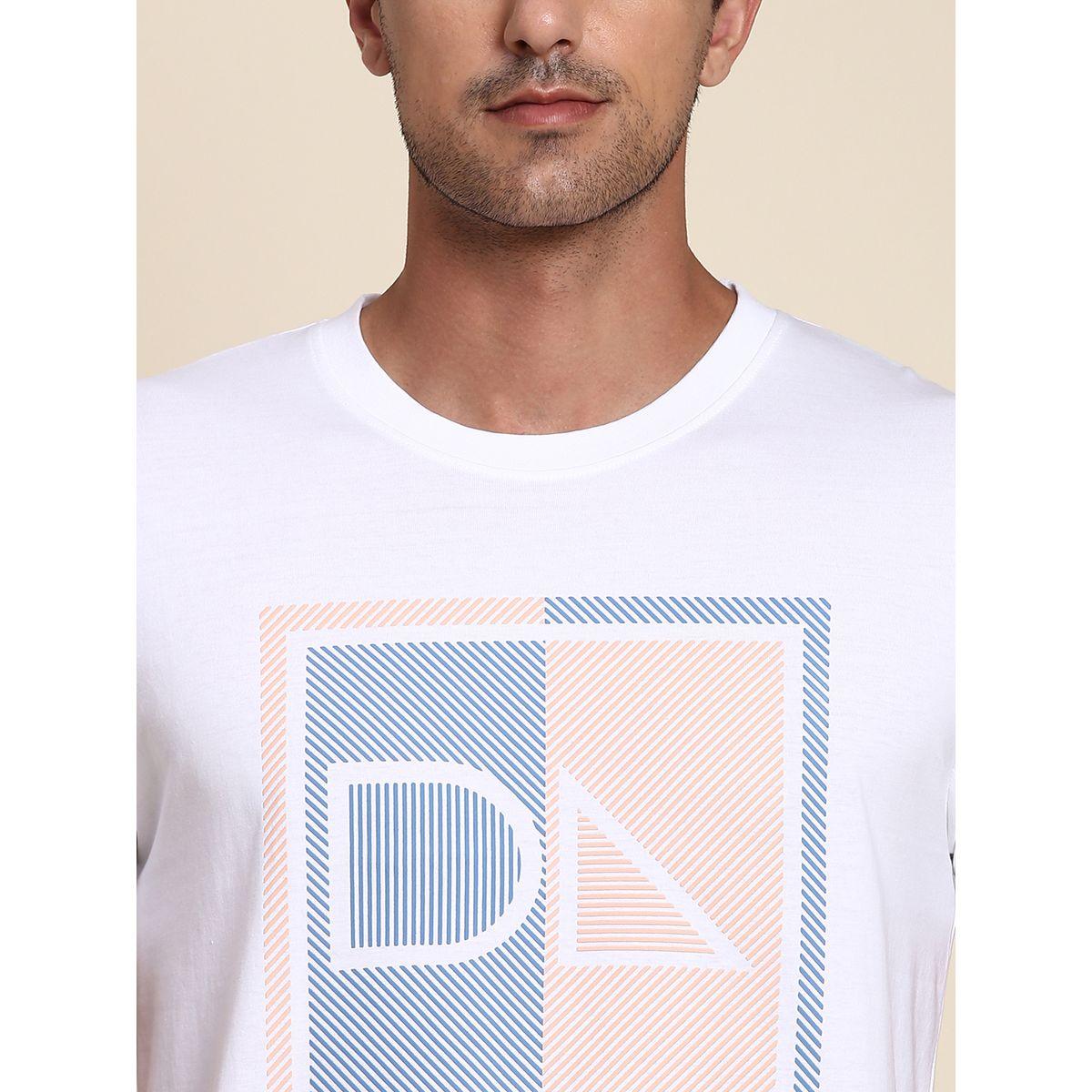تيشيرت بقصة سليم فت وطبعة جرافيك دينيس لينجو × ستايلي-men-clothing-tshirtsandpolos-tshirts-image-2