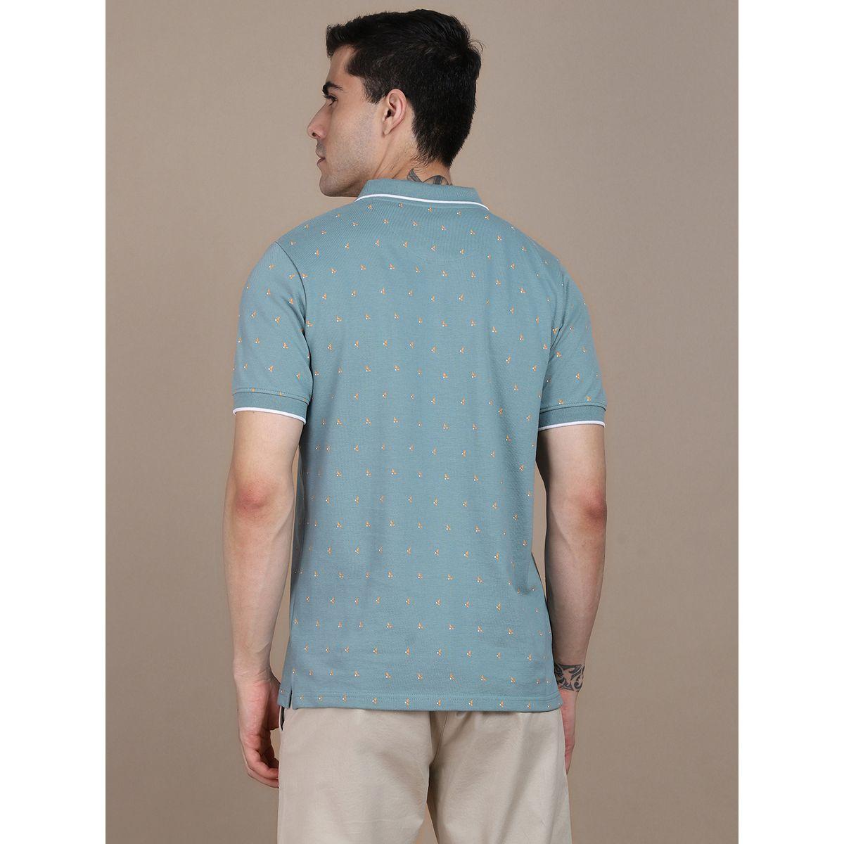 تيشيرت بولو بقصة سليم فت وطبعات صغيرة دينيس لينجو × ستايلي-men-clothing-tshirtsandpolos-polos-image-3
