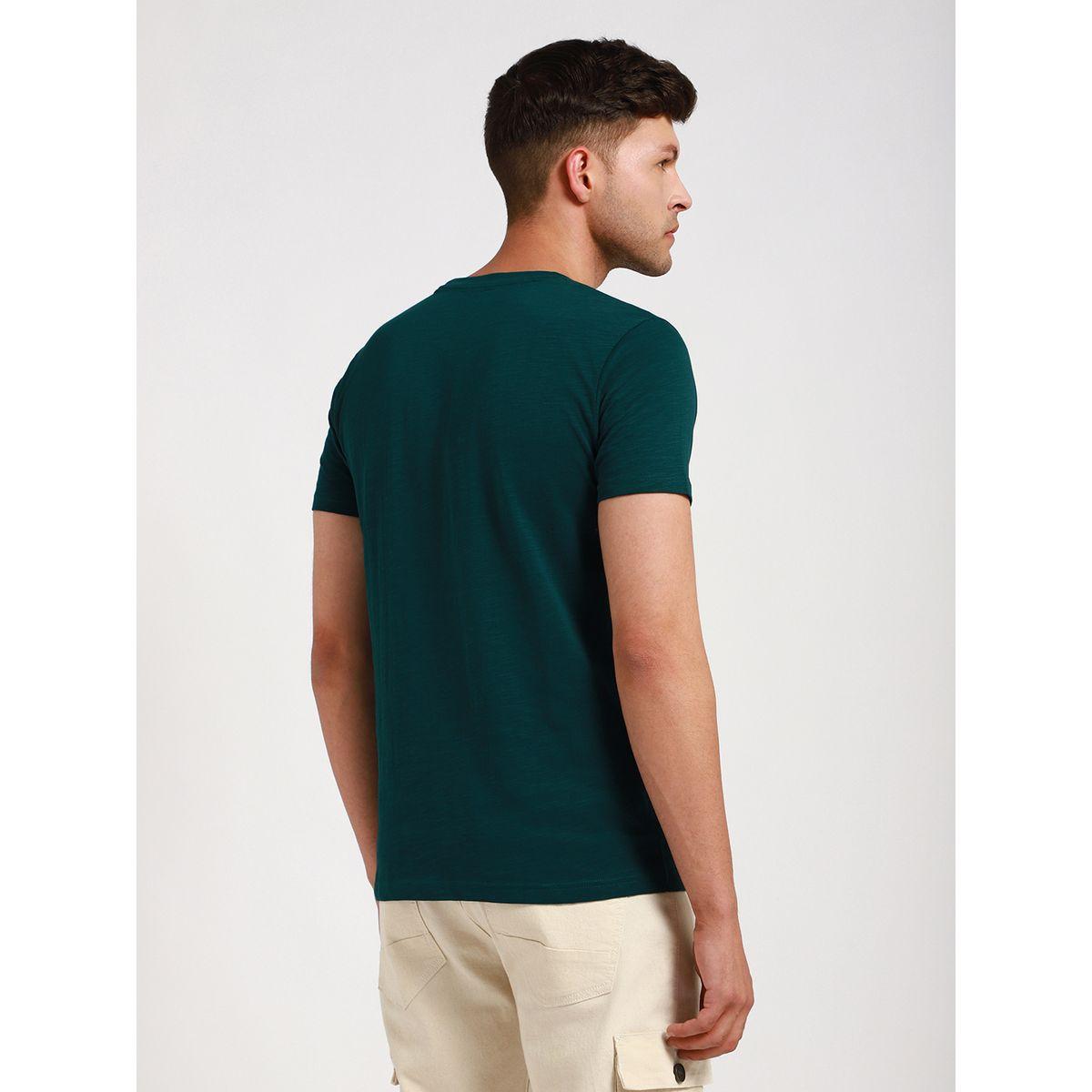 تيشيرت بقصة سليم فت وطبعة جرافيك دينيس لينجو × ستايلي-men-clothing-tshirtsandpolos-tshirts-image-3