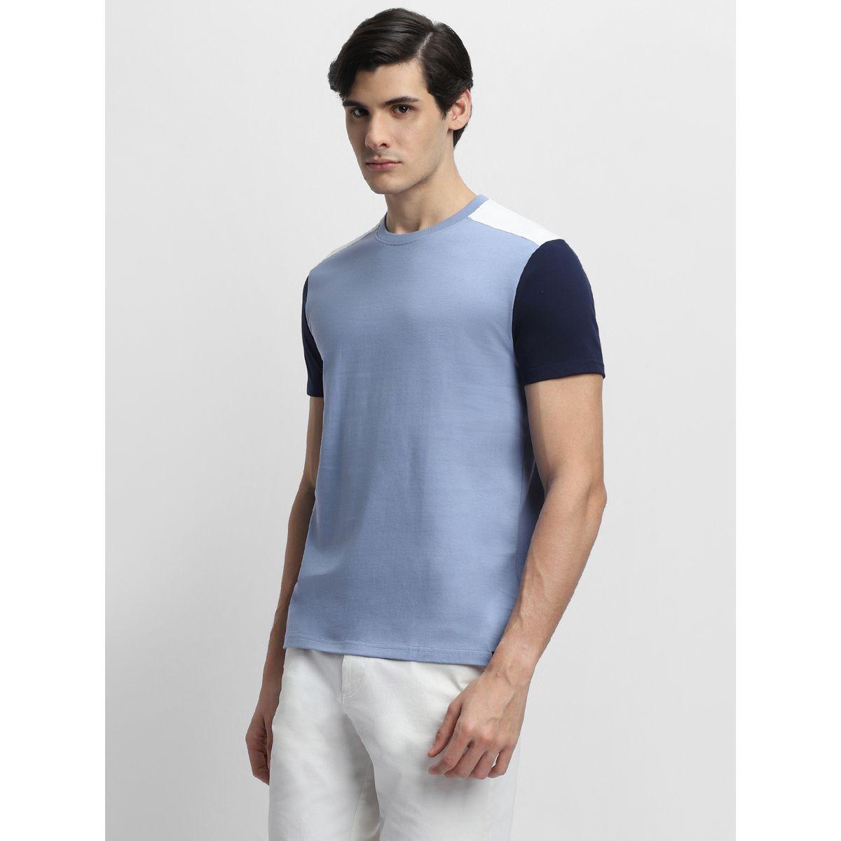 Dennis Lingo X Styli  Contrast Panel Slim Fit T-Shirt with Short Sleeve-men-clothing-tshirtsandpolos-tshirts-image-1