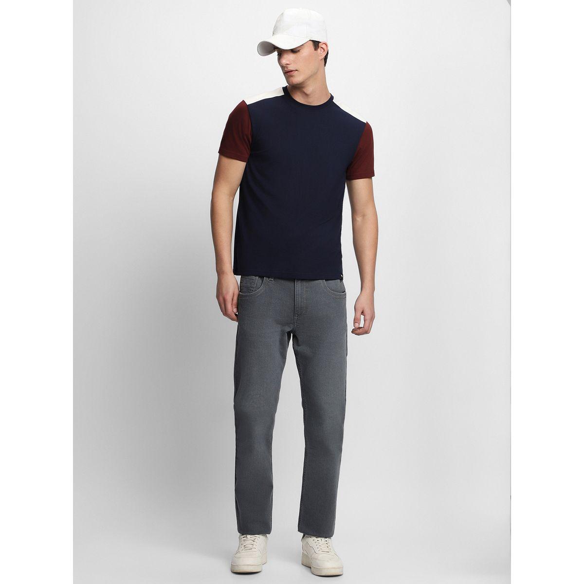 تيشيرت بنمط كتل الالوان مع ياقة دائرية دينيس لينجو × ستايلي-men-clothing-tshirtsandpolos-tshirts-image-3