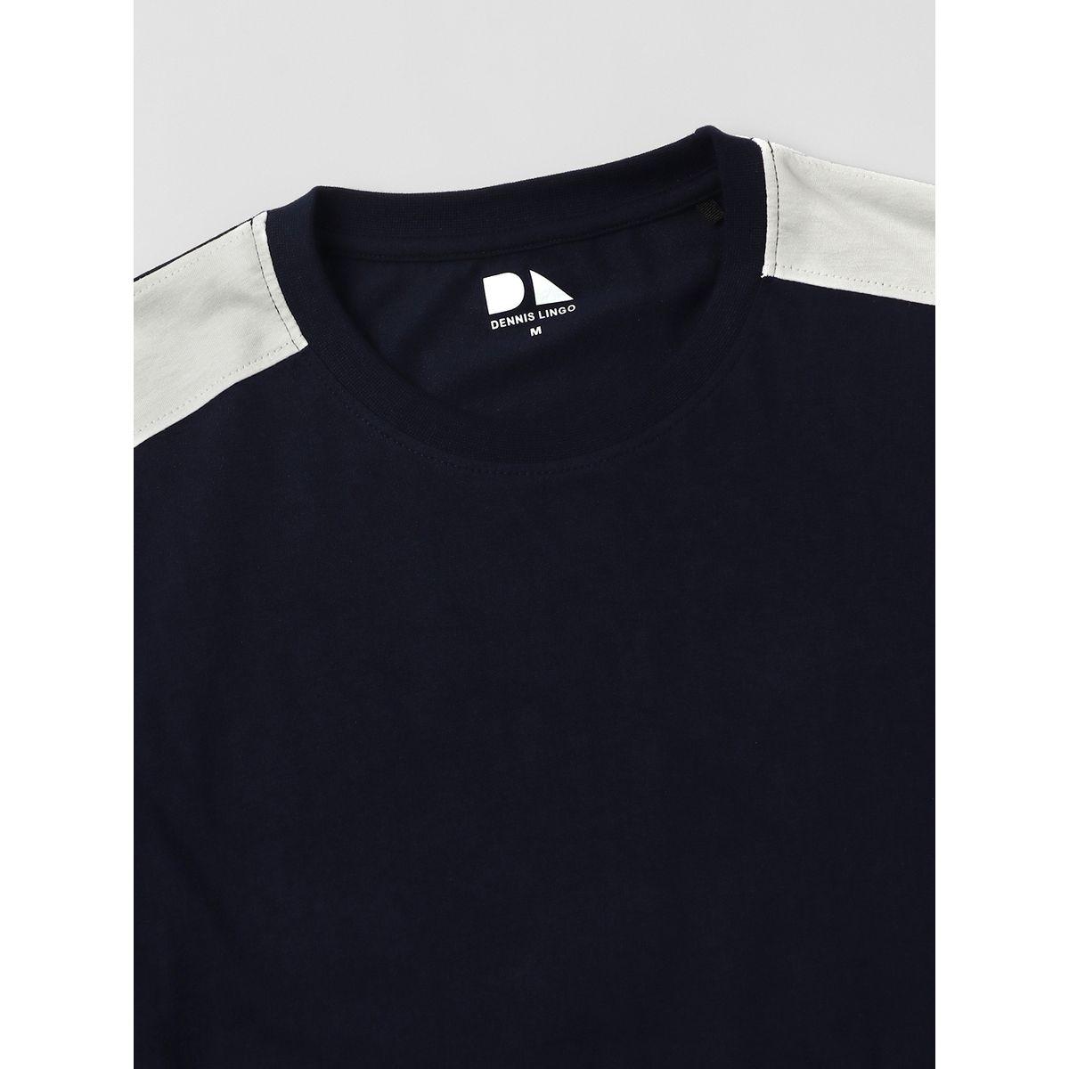 تيشيرت بنمط كتل الالوان مع ياقة دائرية دينيس لينجو × ستايلي-men-clothing-tshirtsandpolos-tshirts-image-4
