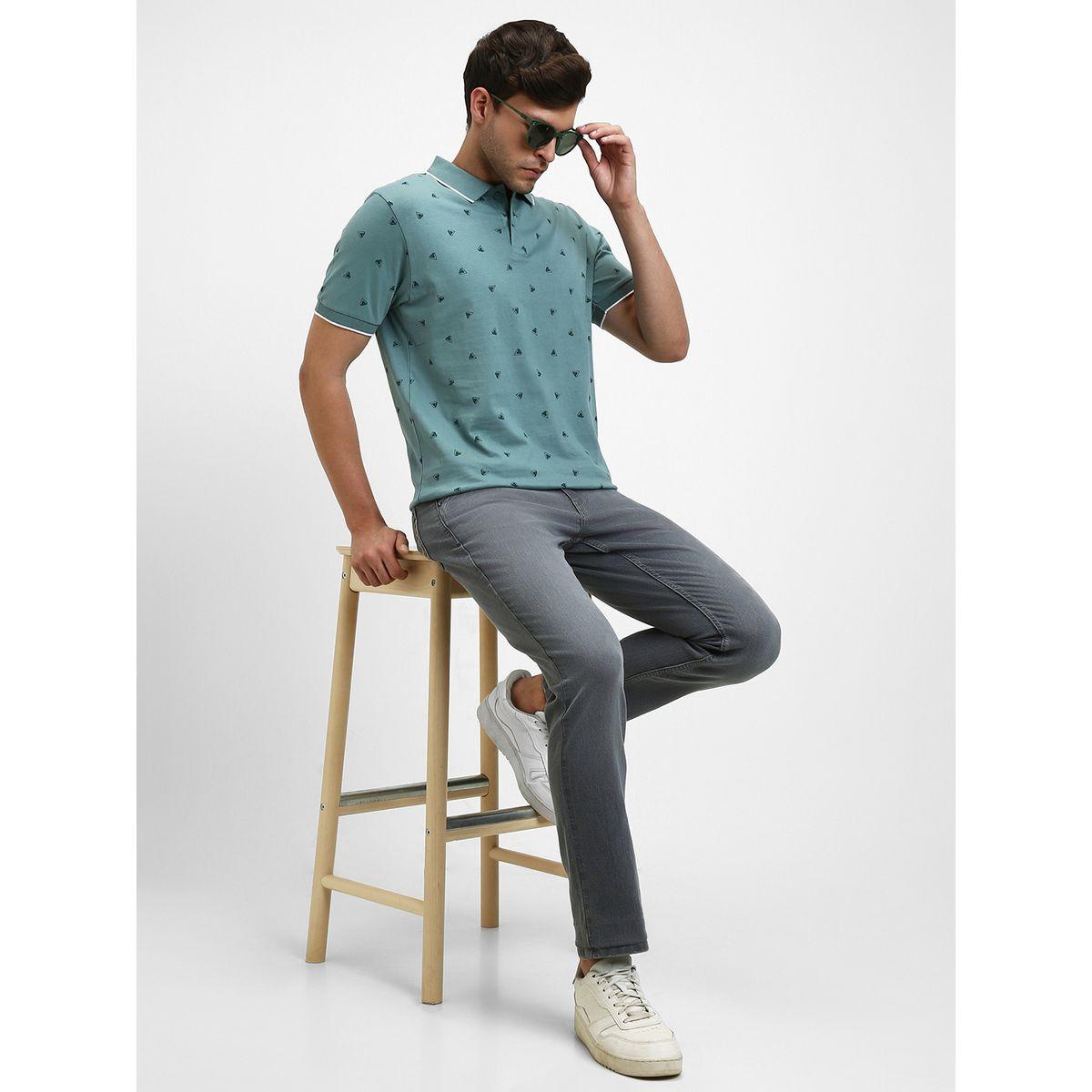 تيشيرت بولو بقصة سليم فت دينيس لينجو × ستايلي-men-clothing-tshirtsandpolos-polos-image-3